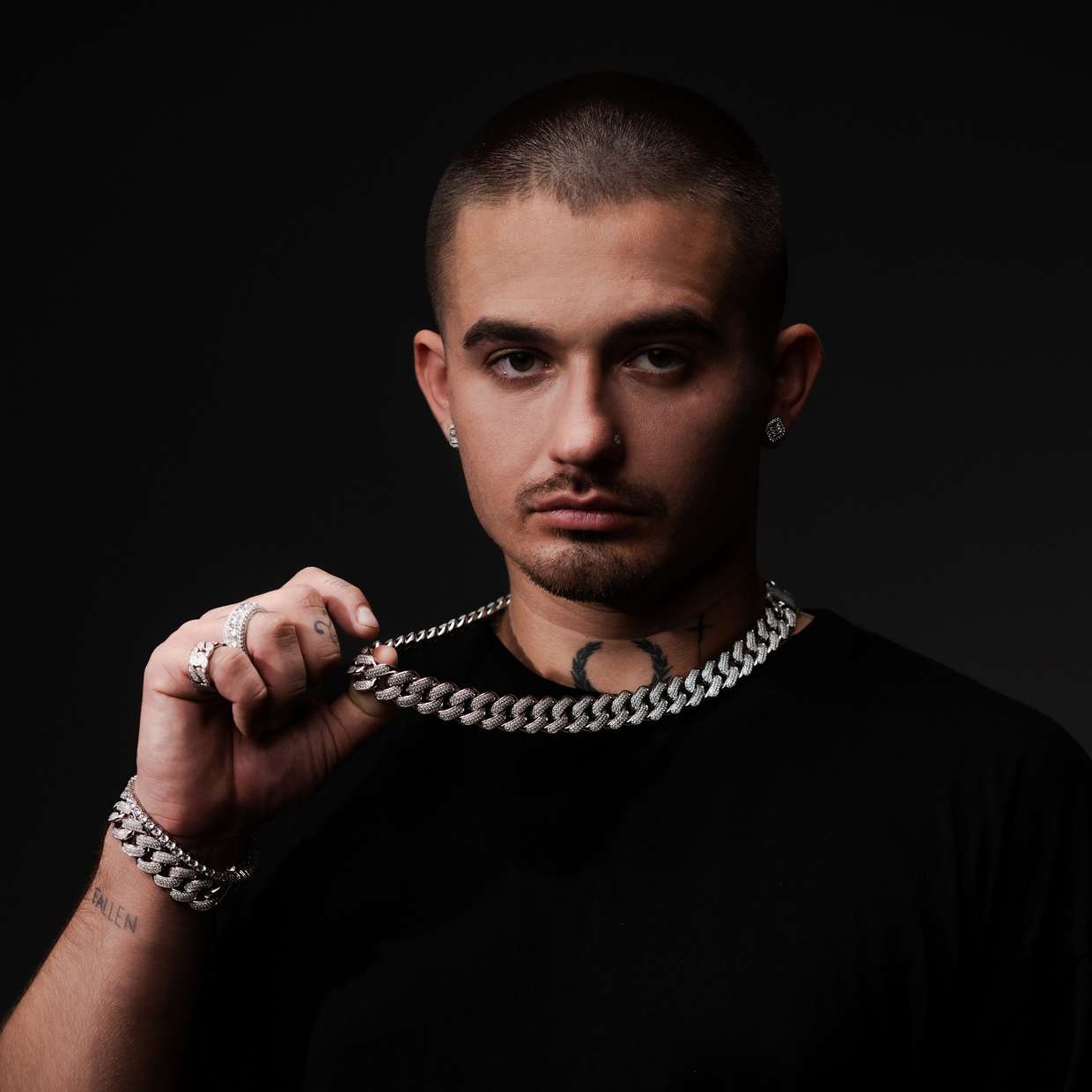 Diamant Cuban Link Kette 18mm Weißgold