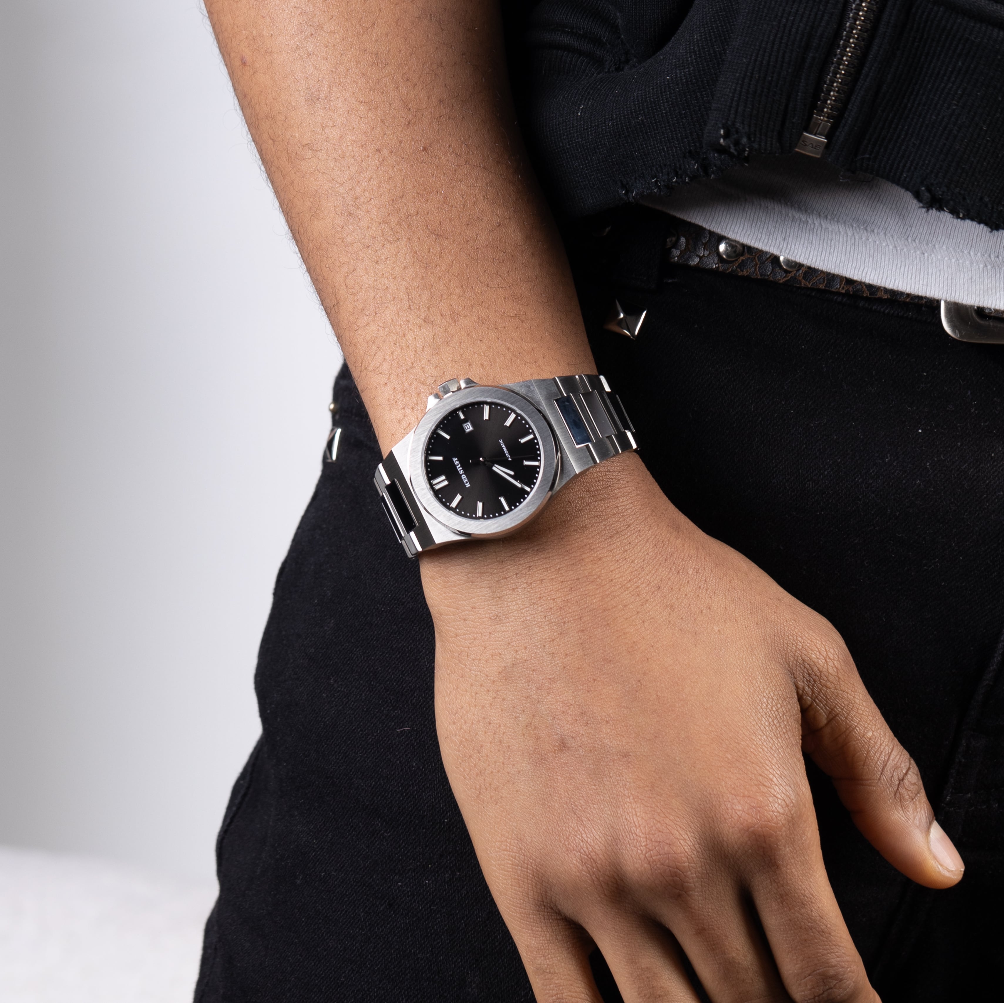 Alpha Champ Automatikuhr aus Weißgold, 40 mm