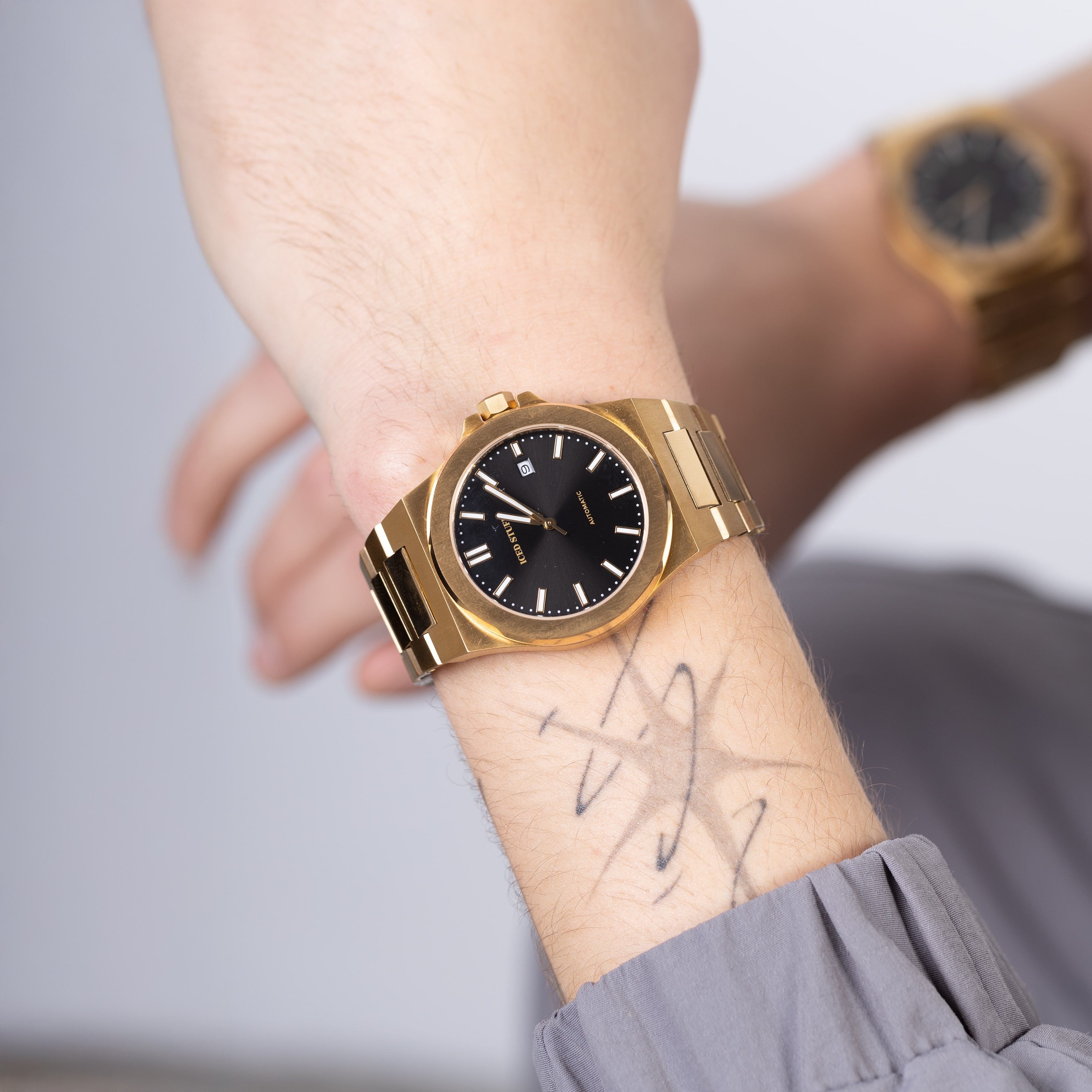 Alpha Champ Automatikuhr, 40 mm, Gold