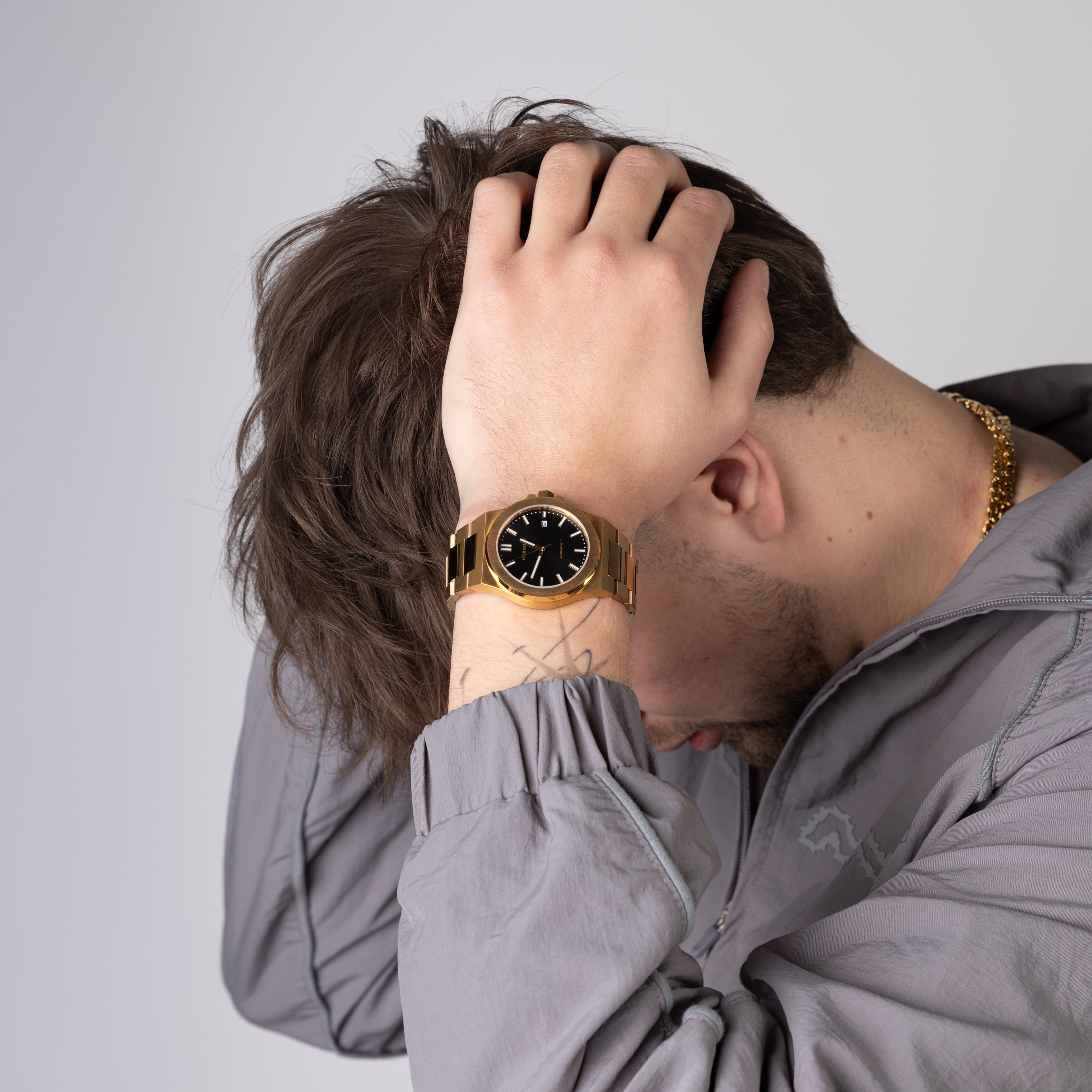 Alpha Champ Automatikuhr, 40 mm, Gold