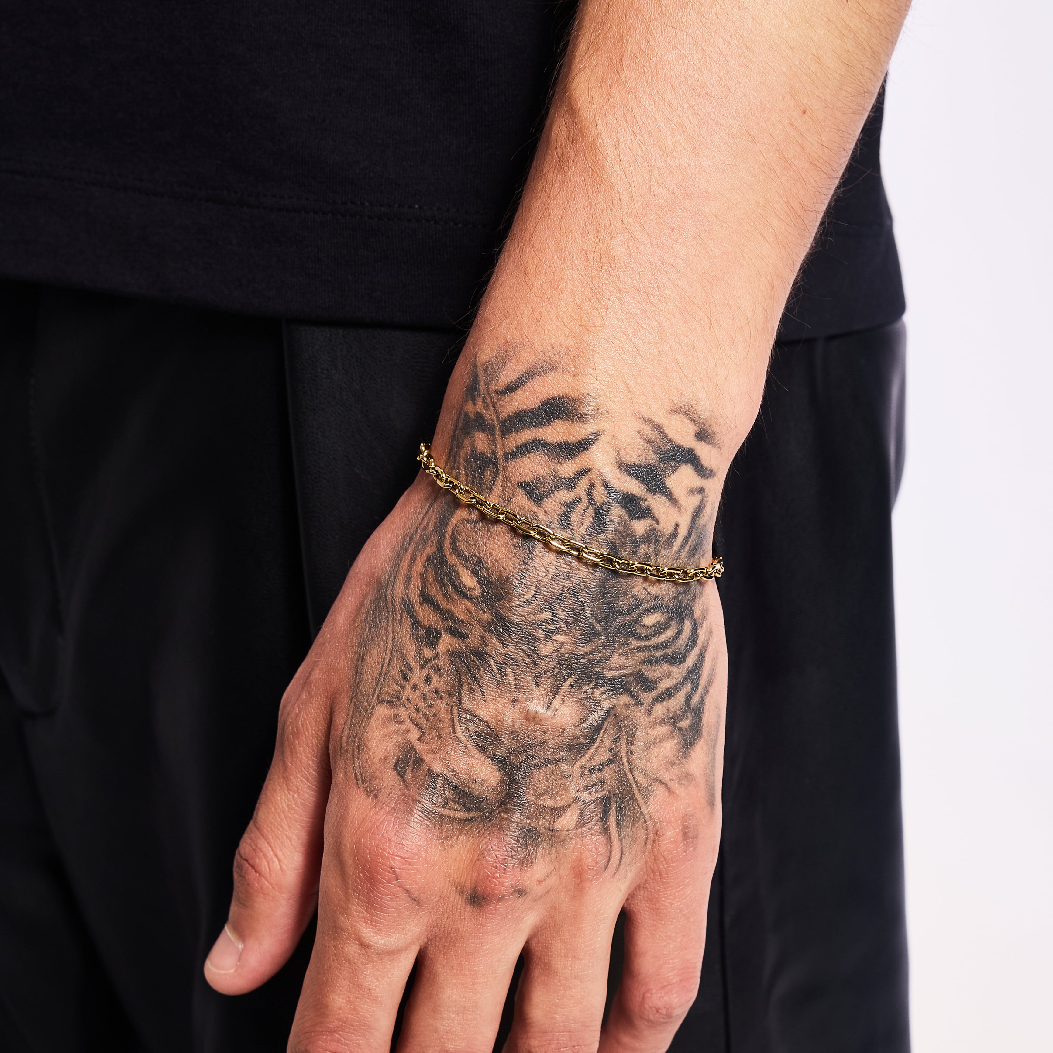 Bransoletka Ankier 4mm Złoto