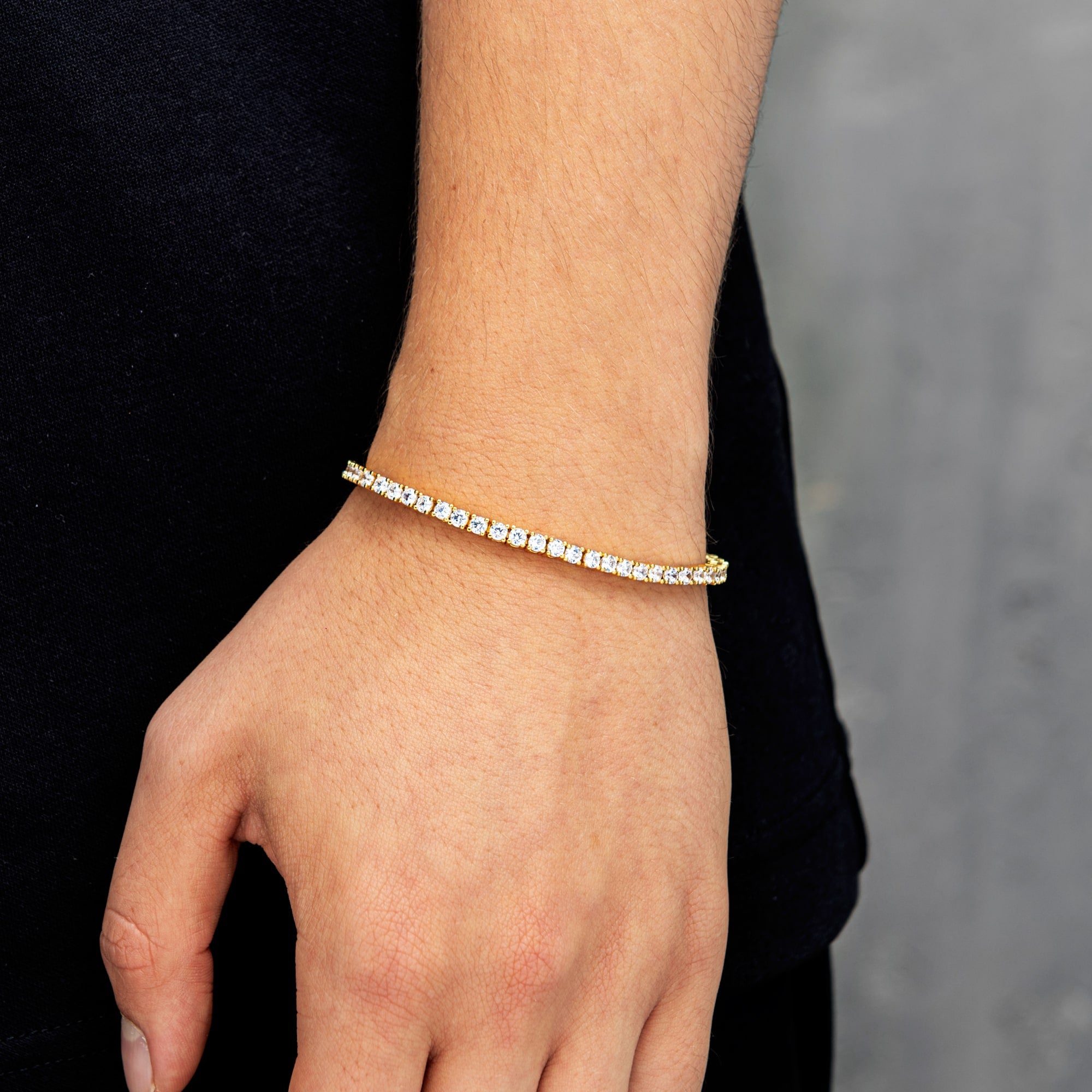 Tennisarmband 3mm Gold