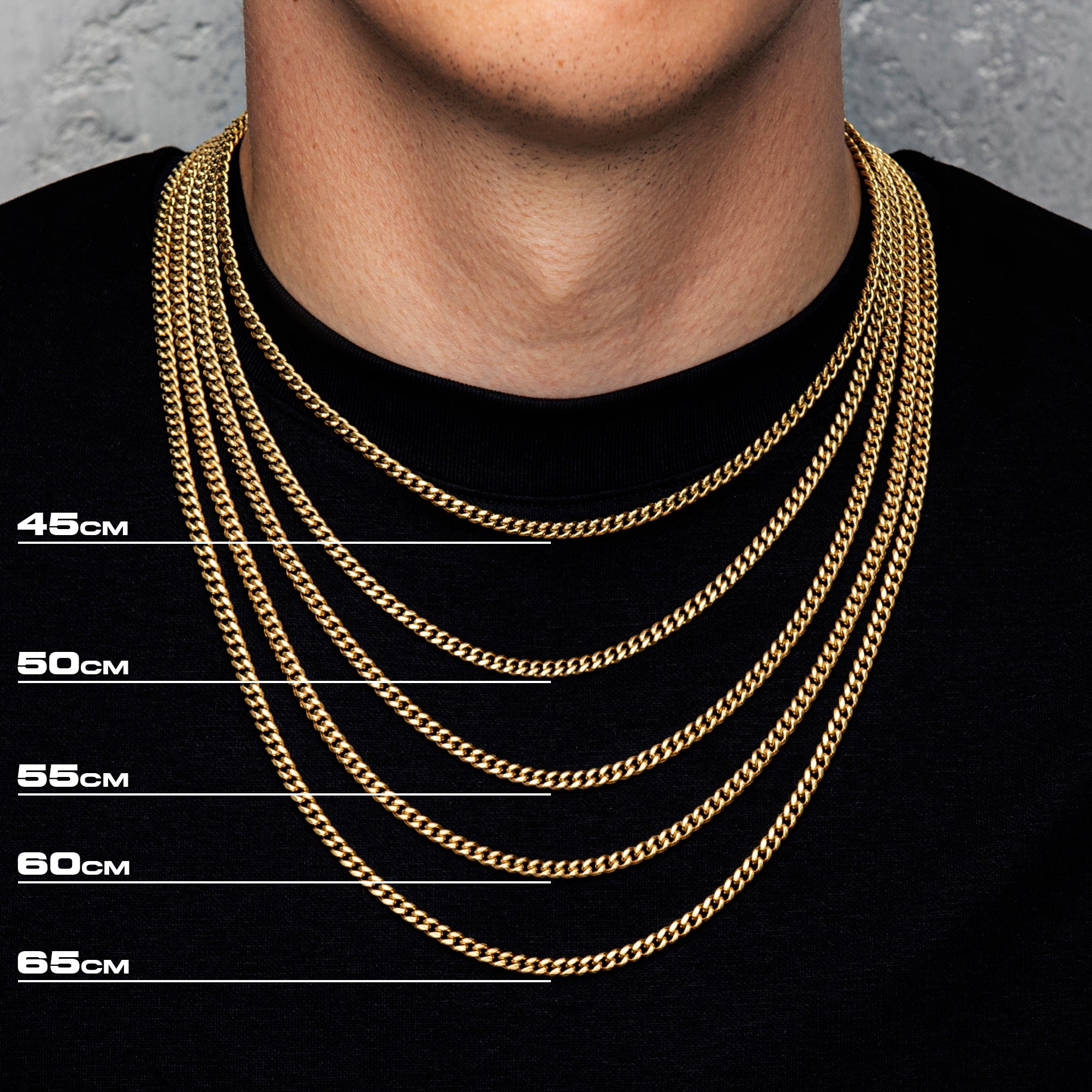 Miami Cuban Link Kette 3mm Gold