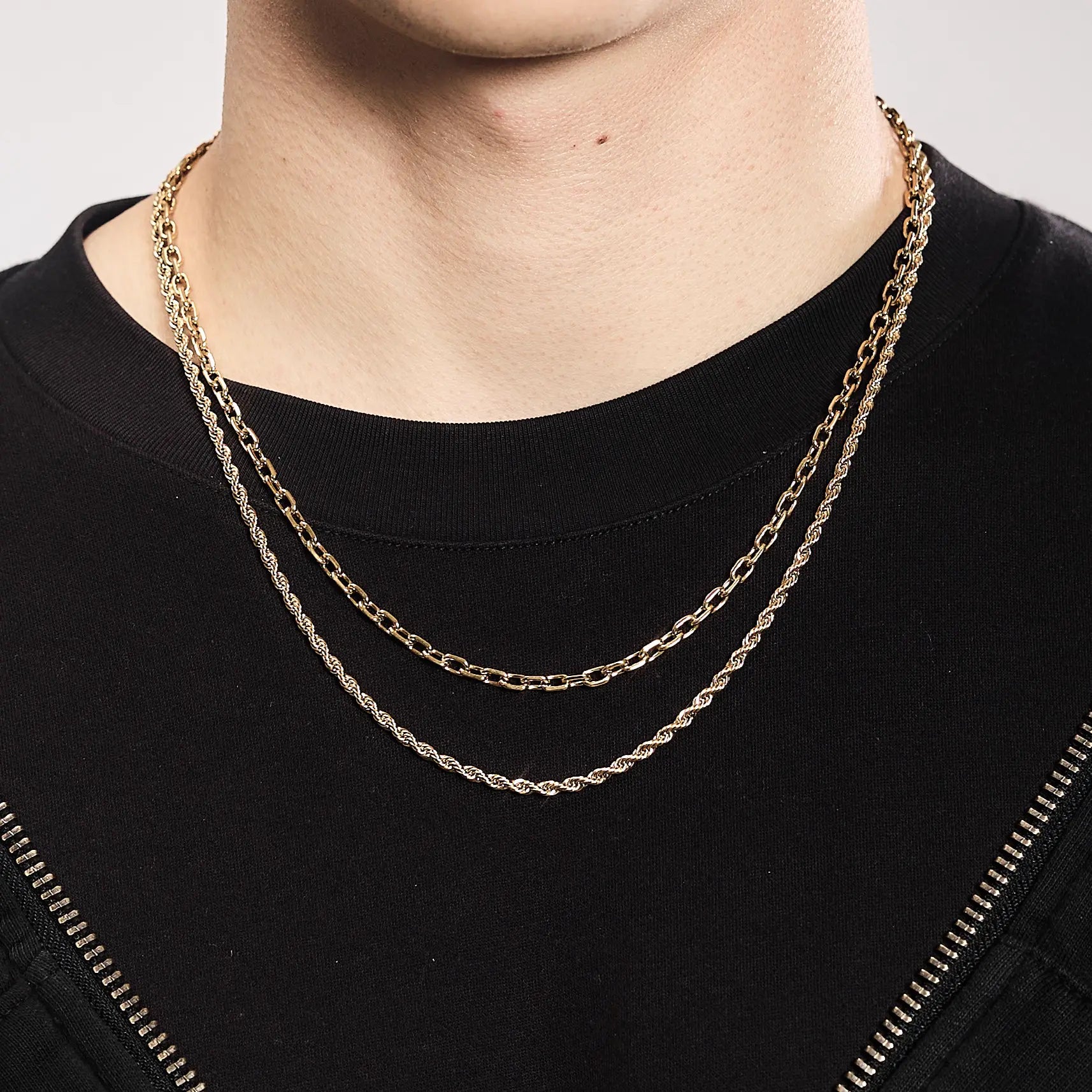 Łańcuch Ankier 4mm Złoto