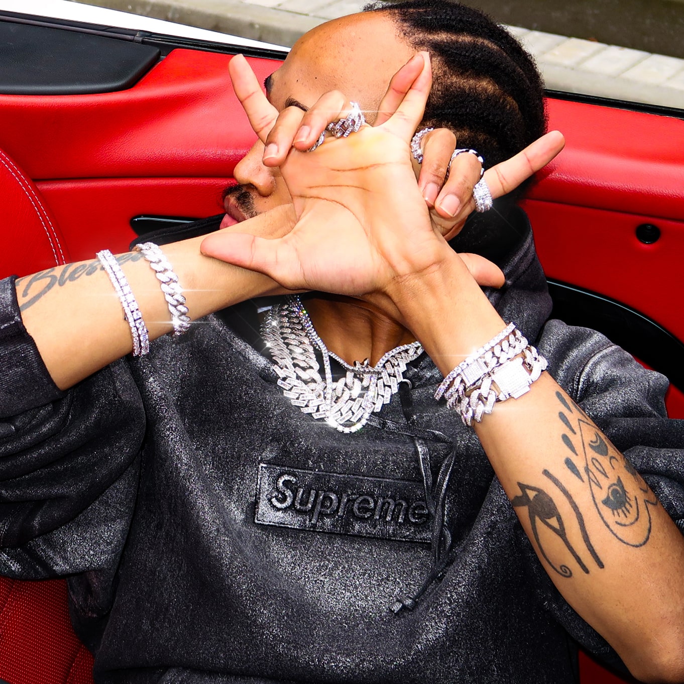 Diamant Cuban Link Kette 18mm Weißgold