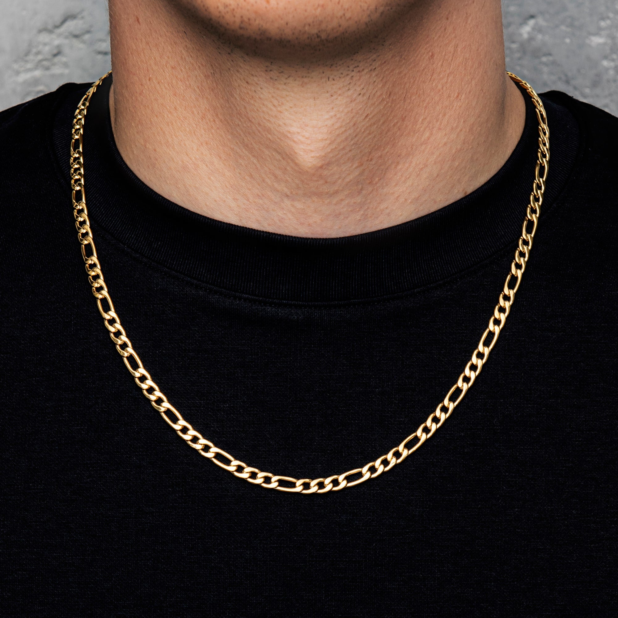 Figaro Kette 5mm Gold