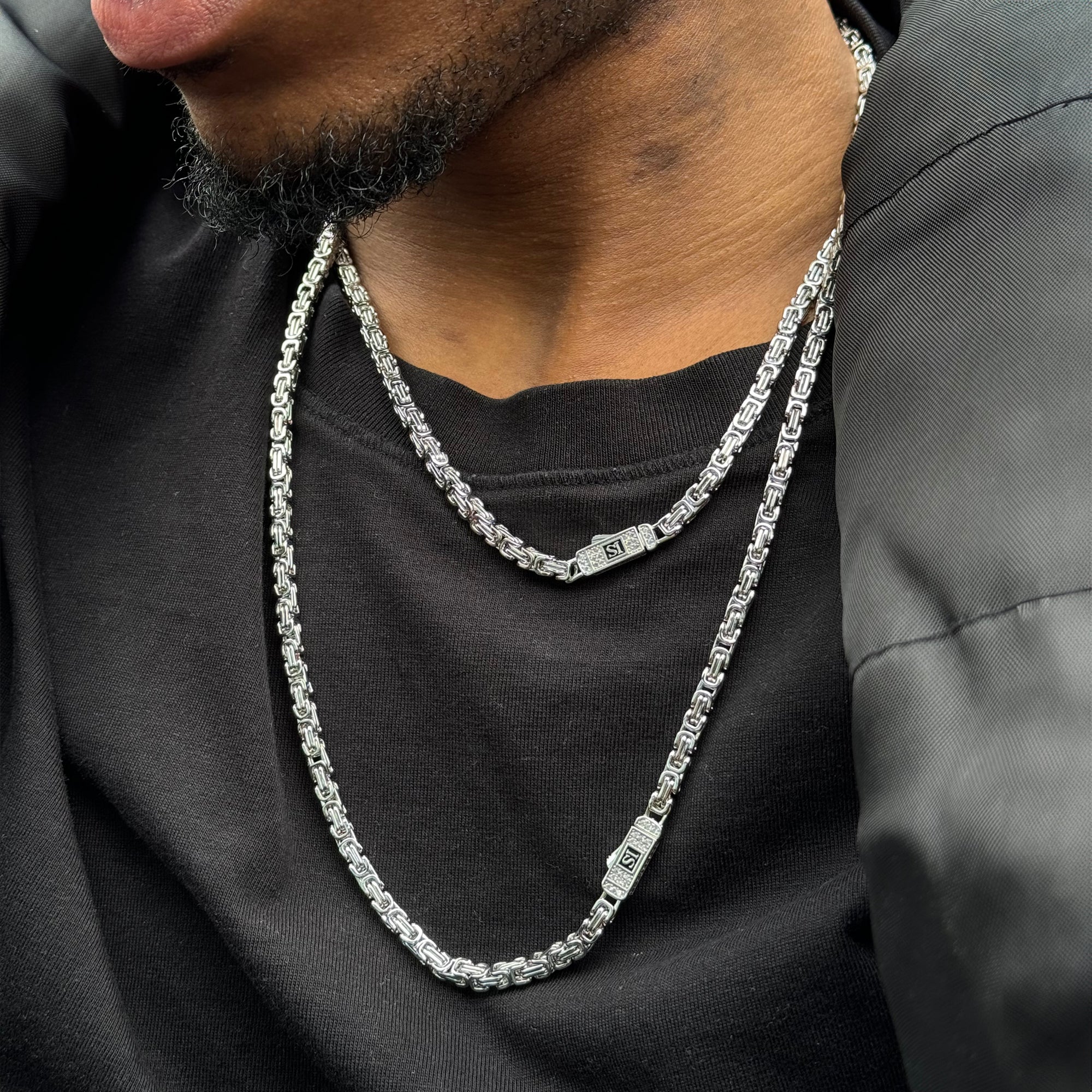 Royal Chain 4mm Diamantverschluss Weißgold