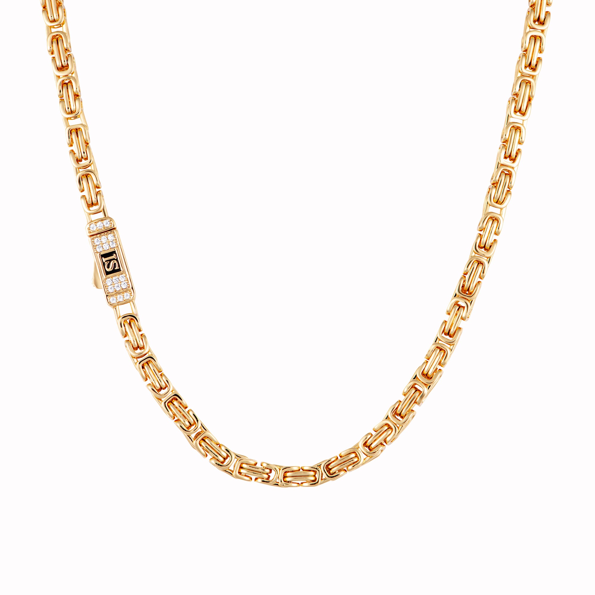Royal Chain 4mm Diamantverschluss Gold