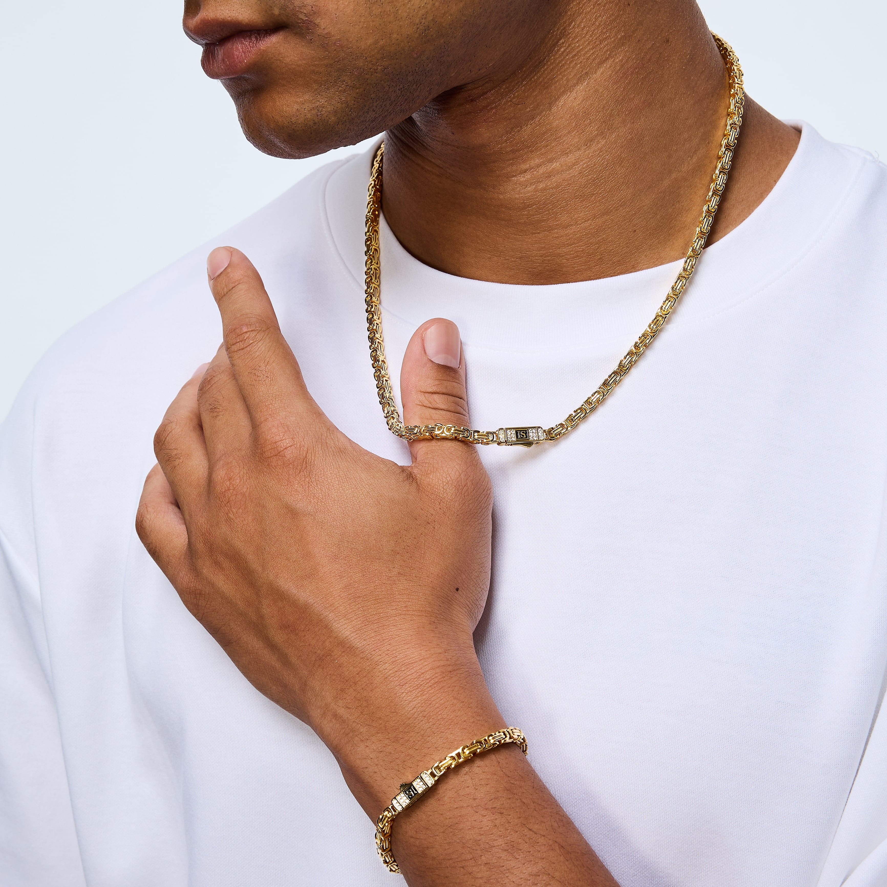 Royal Chain 4mm Diamantverschluss Gold