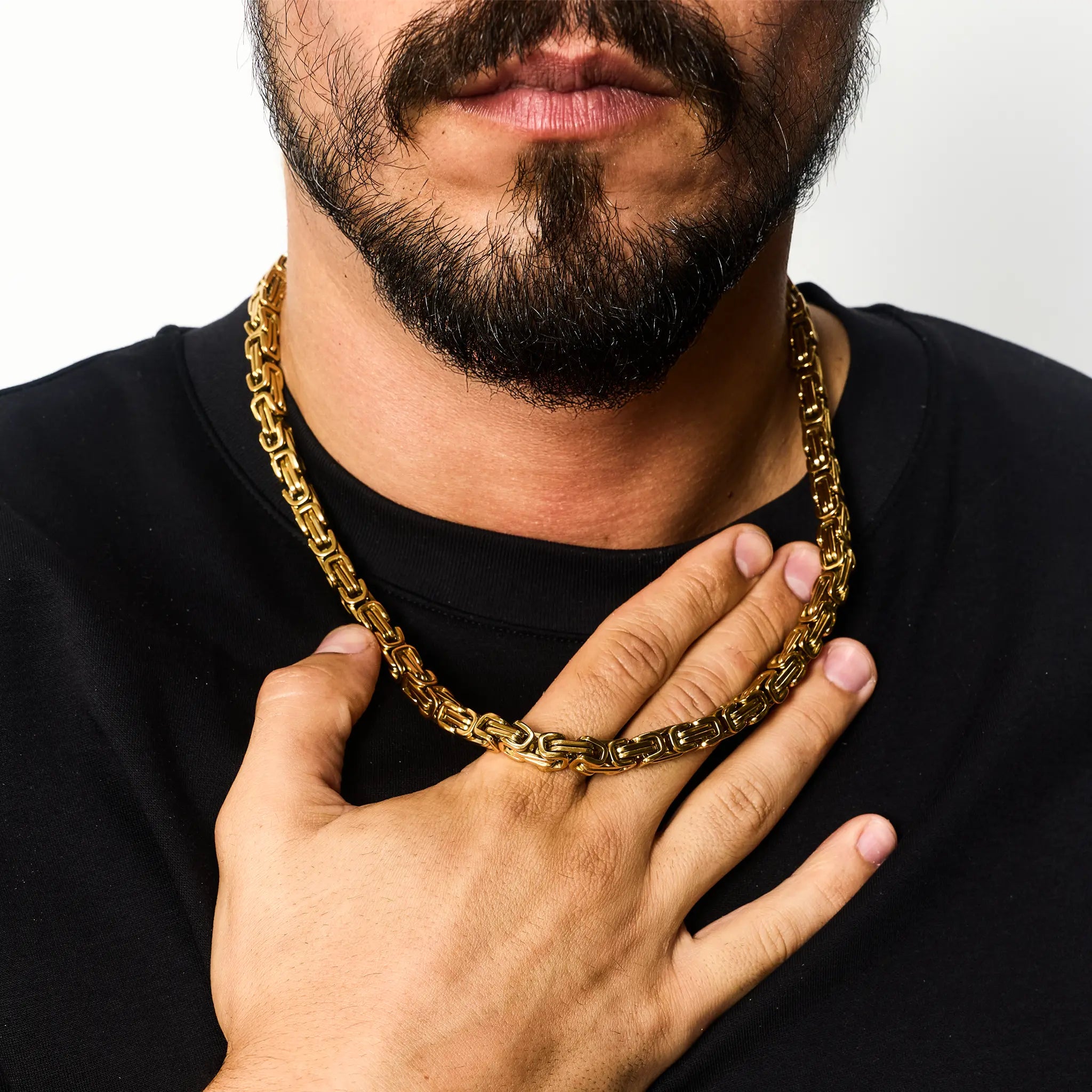 Łańcuch Królewski 7mm Złoto