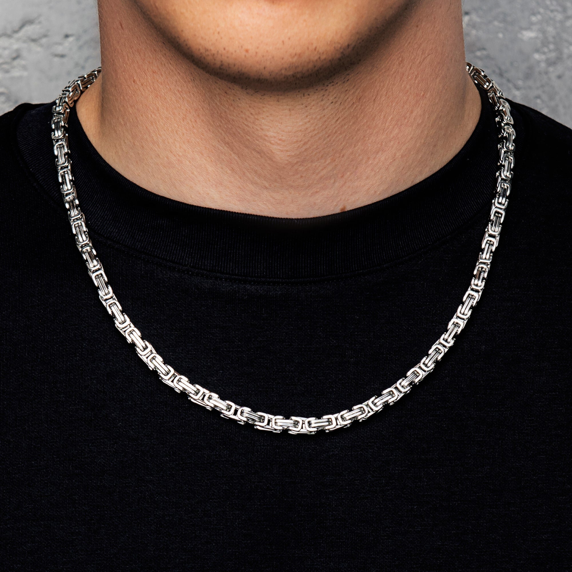 Königskette 6mm Weißgold