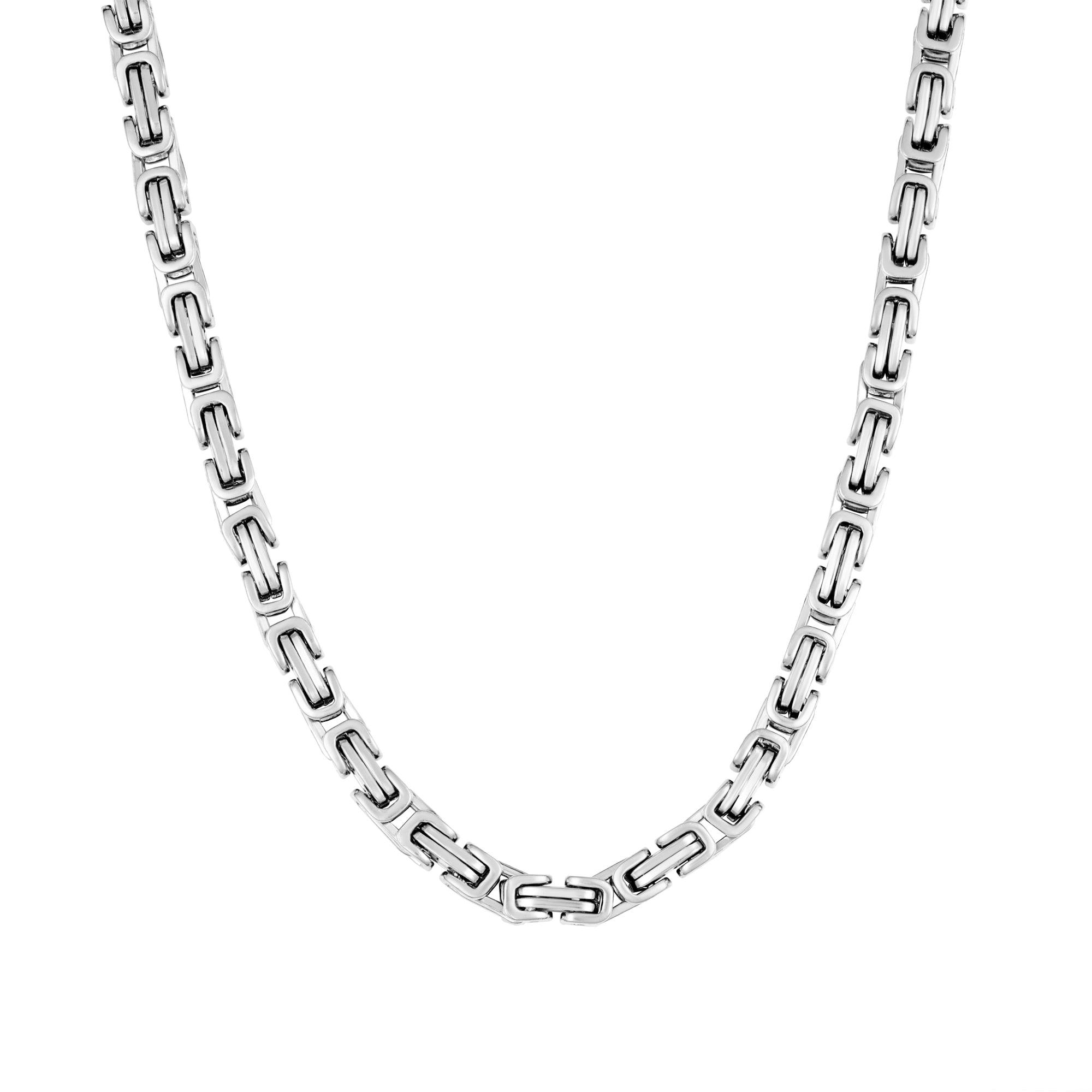 Łańcuch Królewski 6mm Białe Złoto - IcedStuff