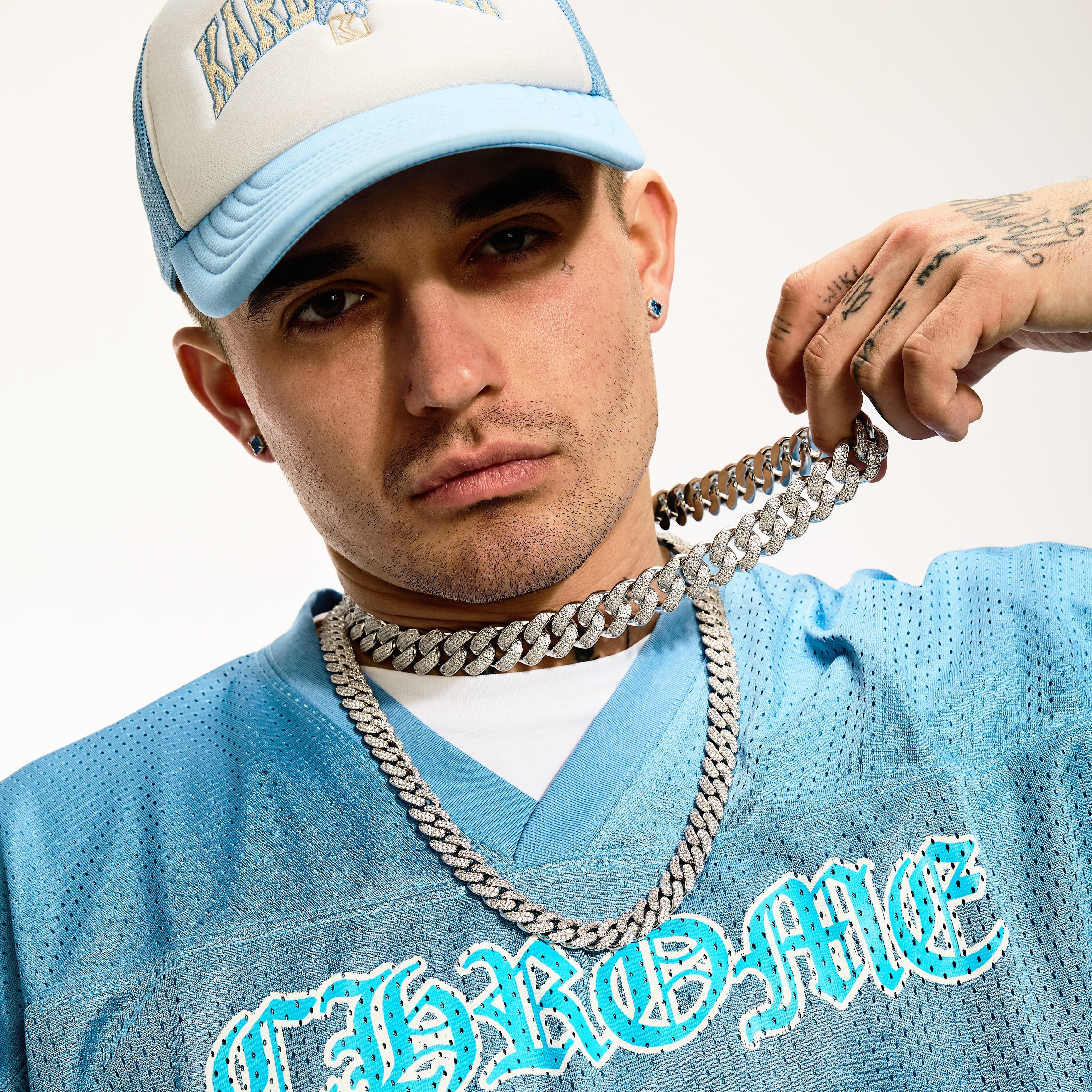 Diamant Cuban Link Kette 18mm Weißgold