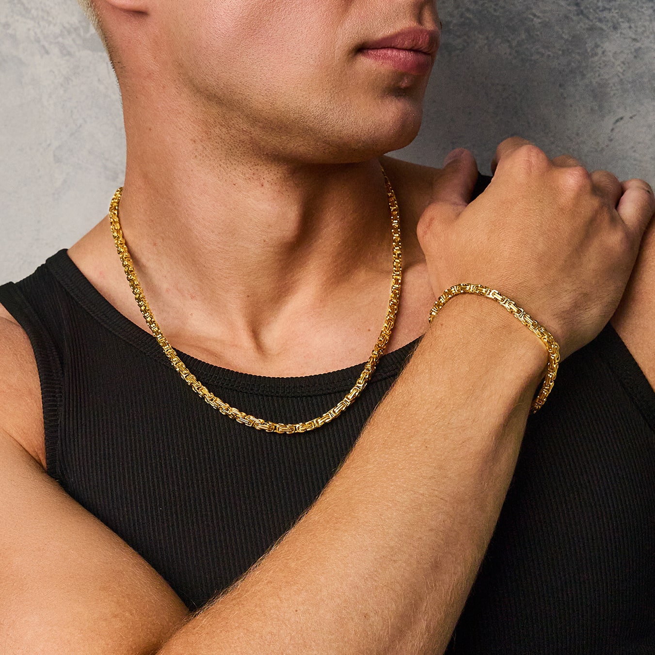 Königliche Kette 4mm Gold