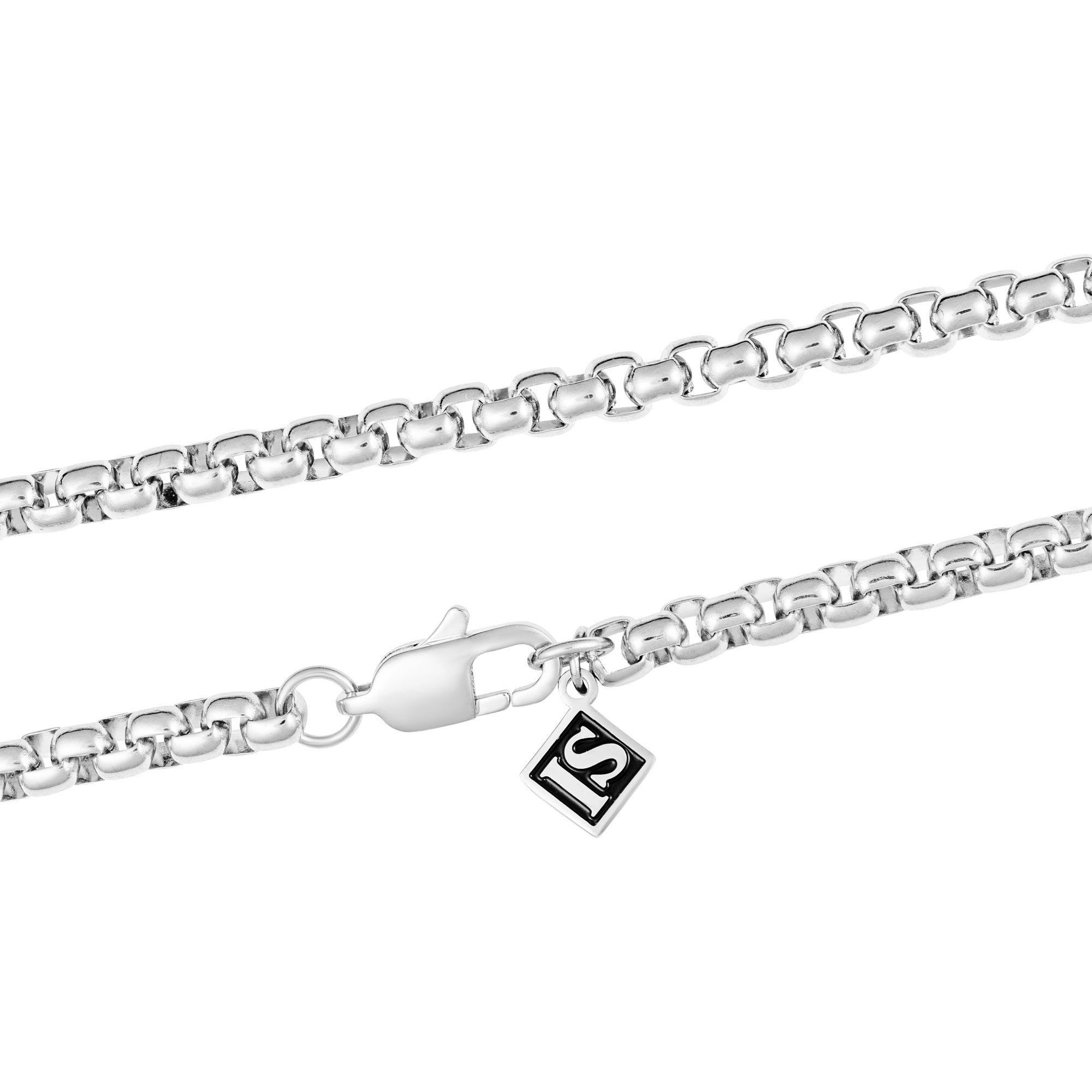 Rolo Kette 4mm Weißgold