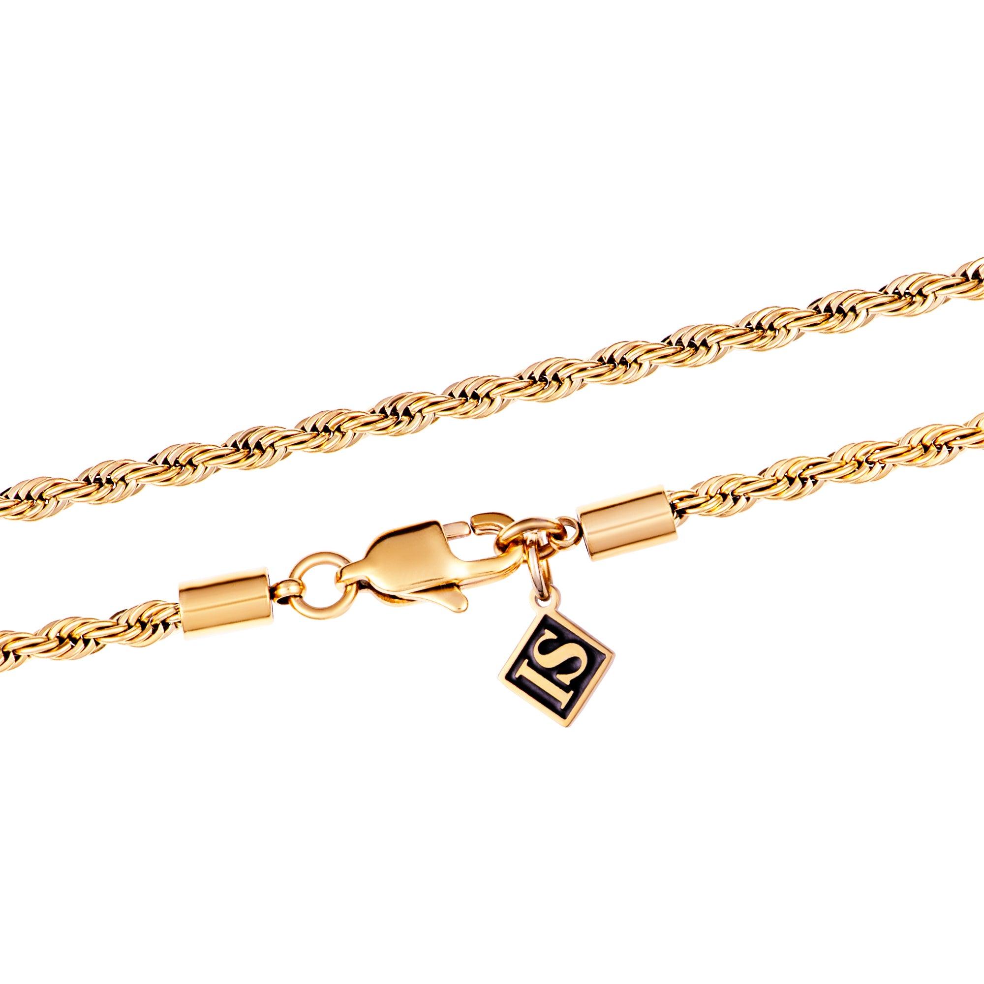 Łańcuch Rope 3mm Złoto - IcedStuff