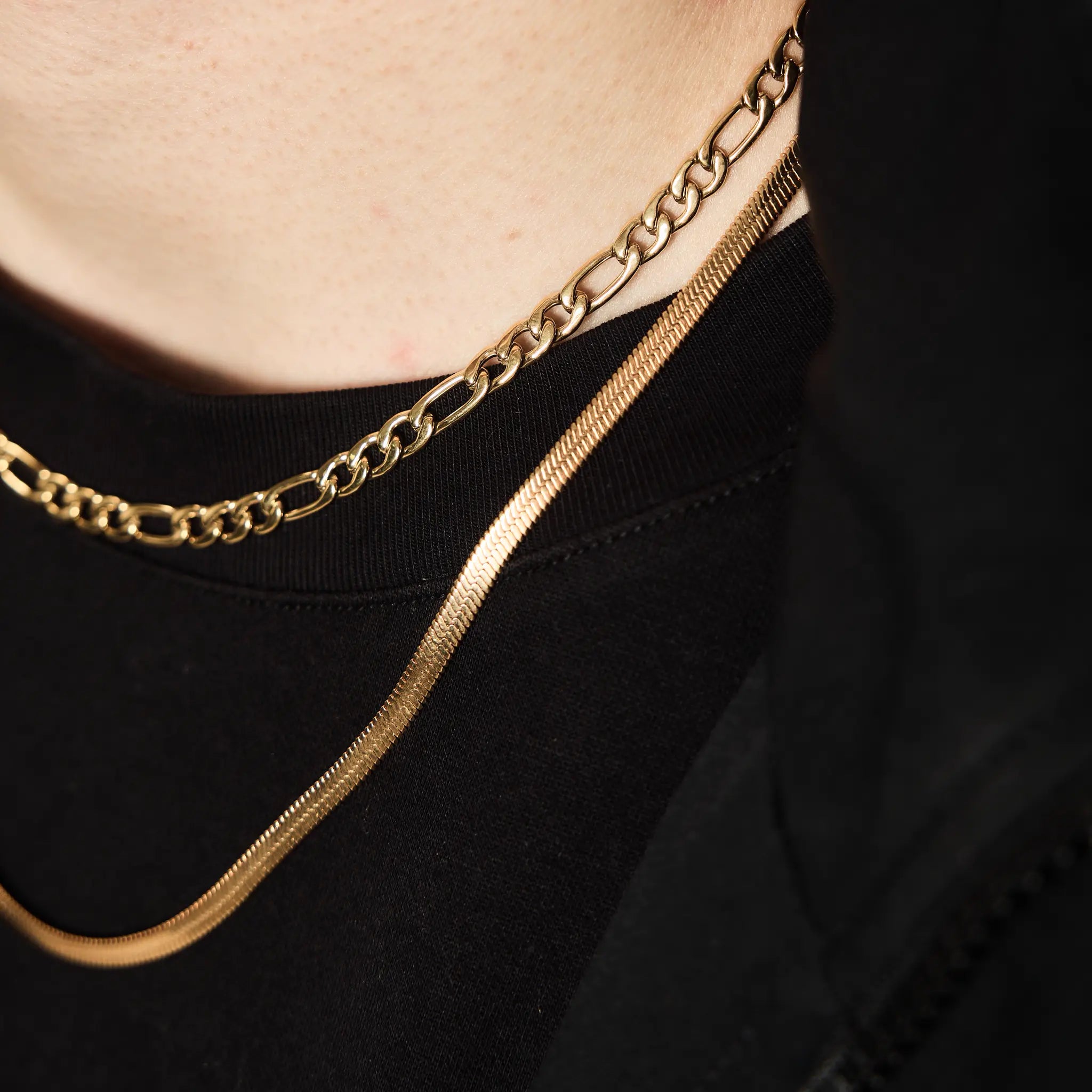 Figaro Kette 5mm Gold