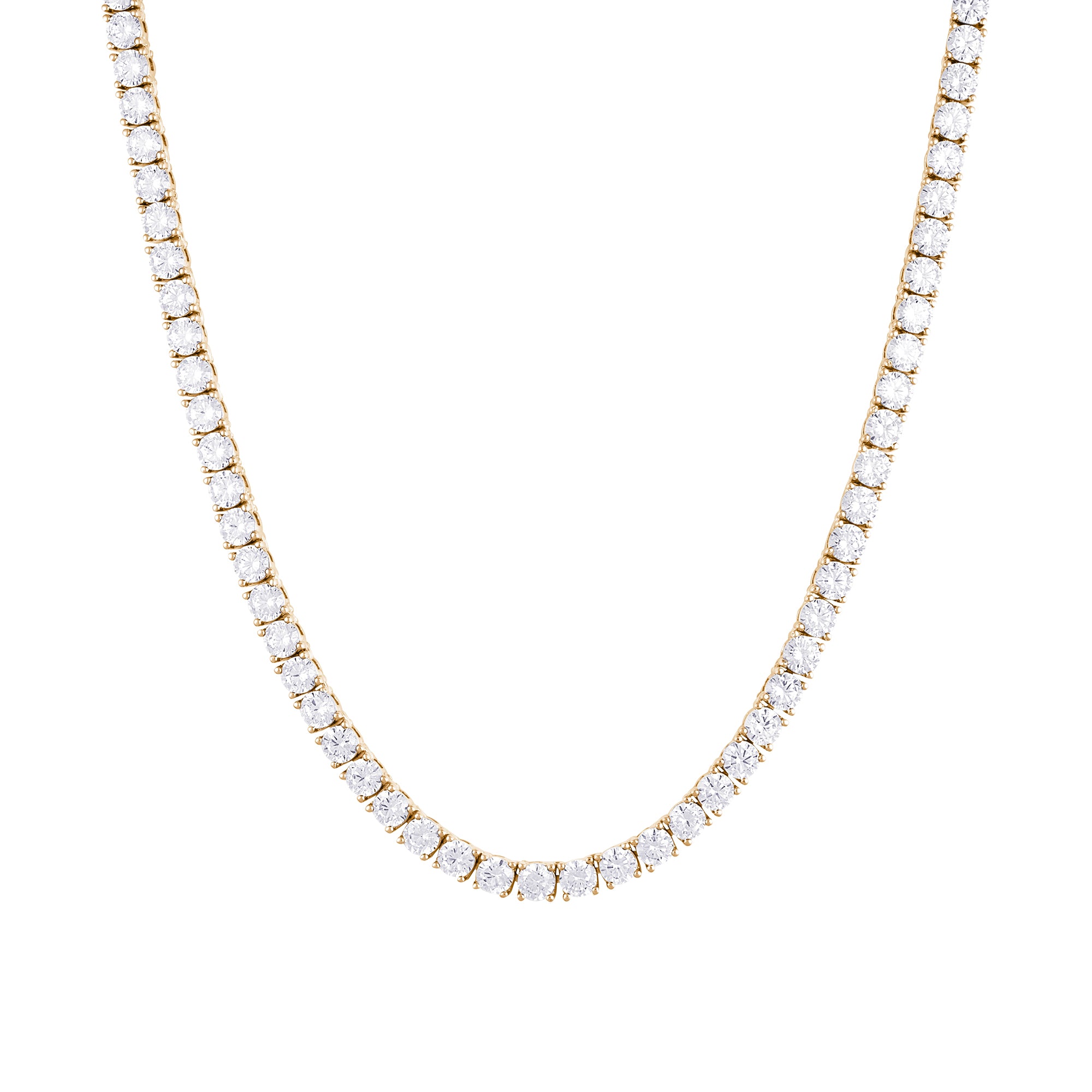 Tenniskette 4mm S925 Gold