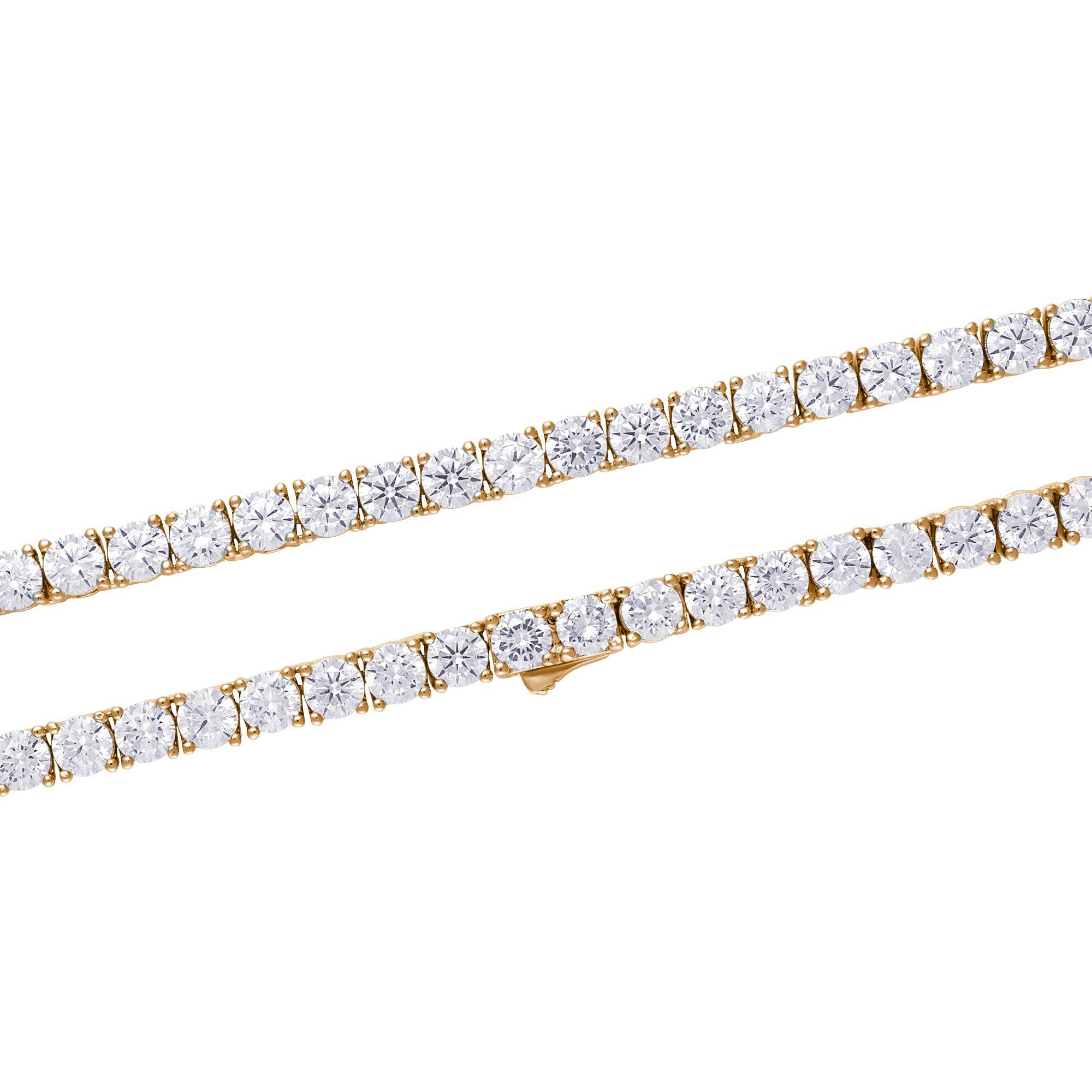 Tenniskette 4mm S925 Gold