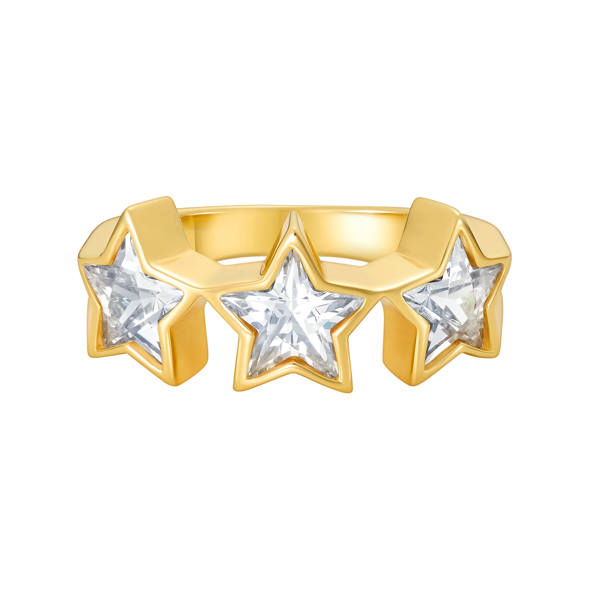 Pierścień Diamond Stars Złoto