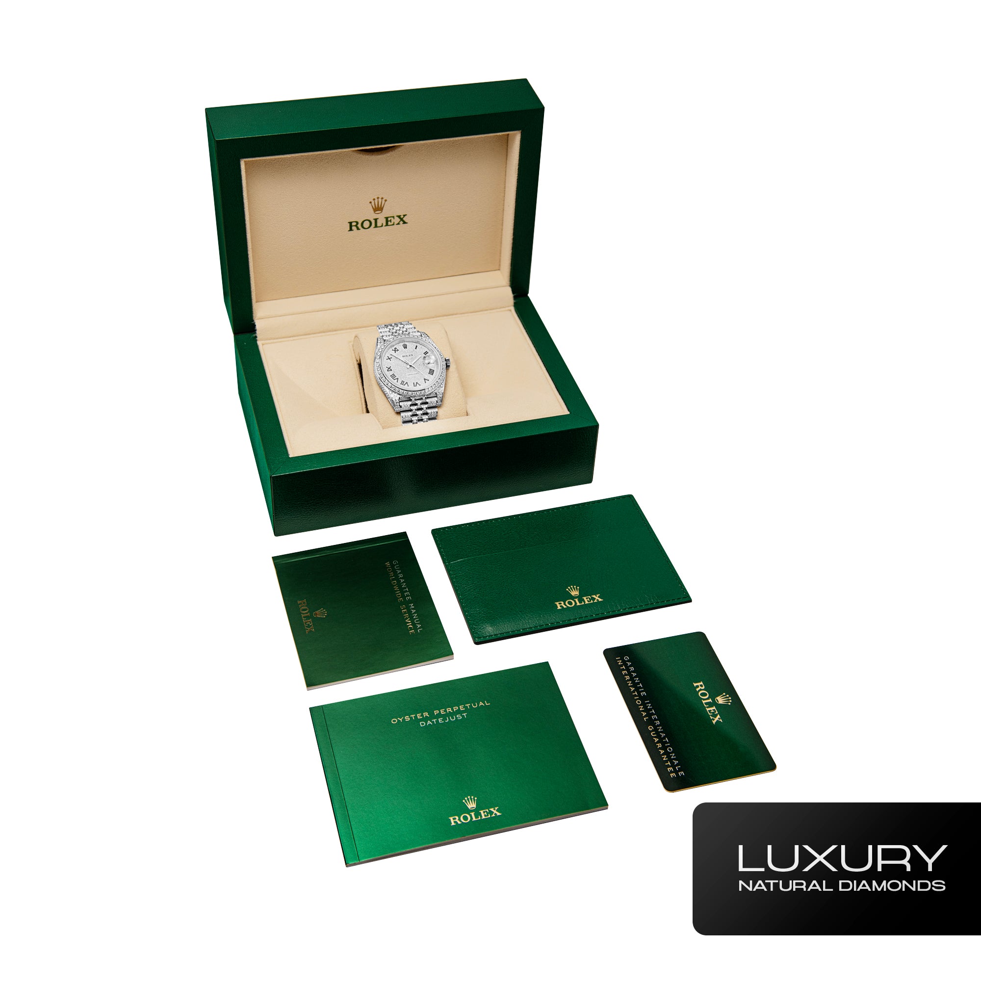 Rolex Datejust 41 mm Iced Out Diamantuhr