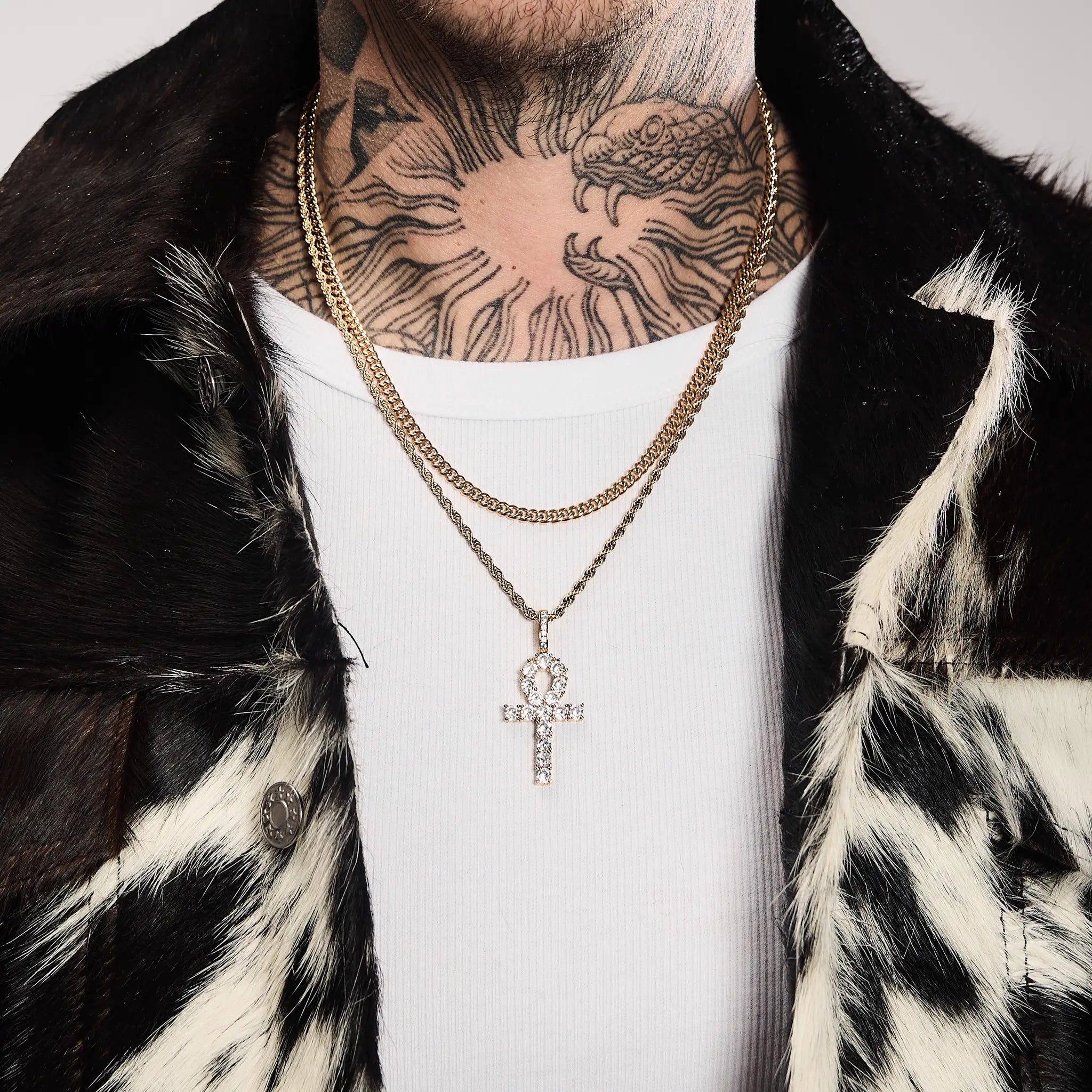 ANKH Kreuz Anhänger Gold