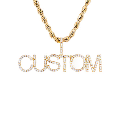 Benutzerdefinierter Micro Letters Anhänger