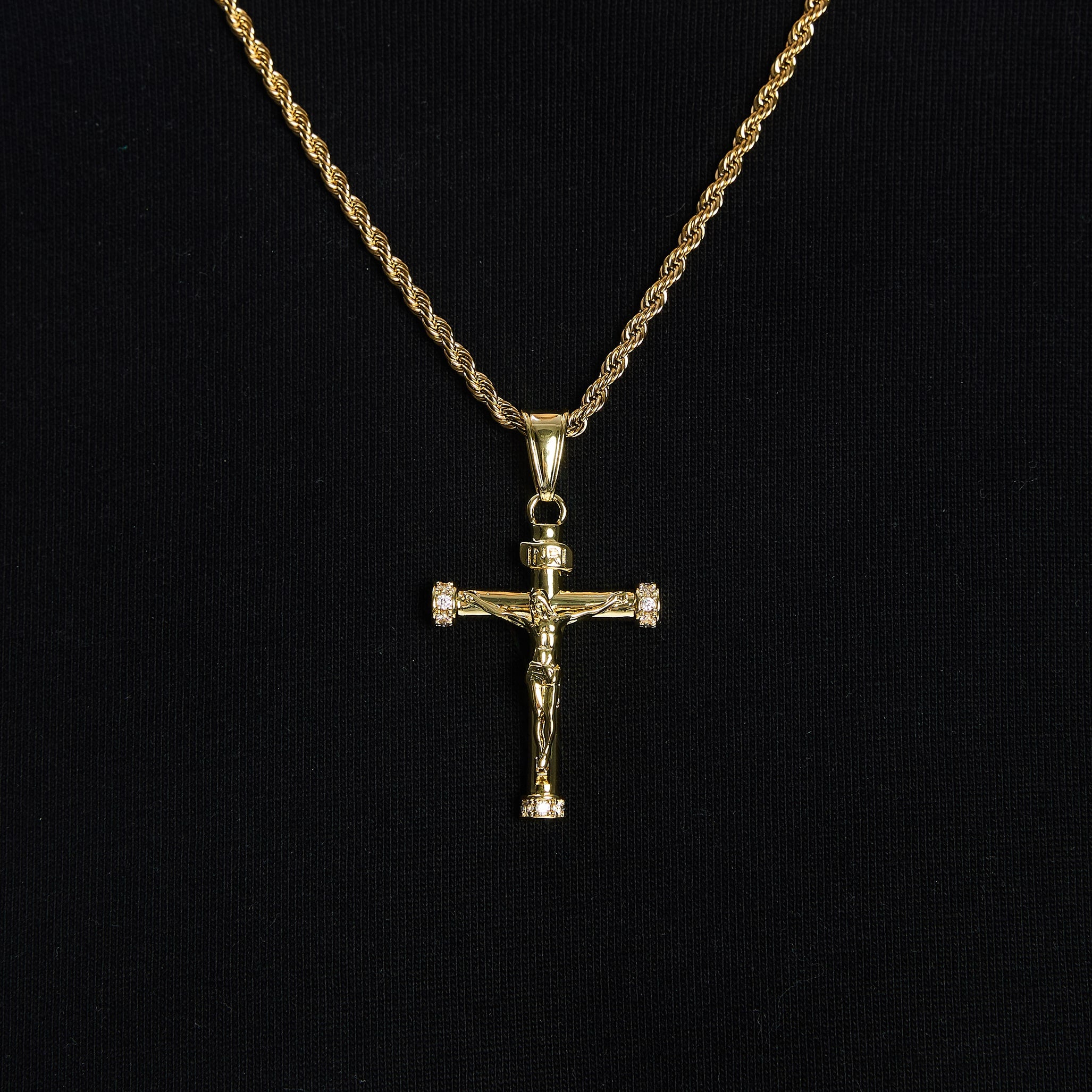 Zawieszka Diamond Crucifix Złoto