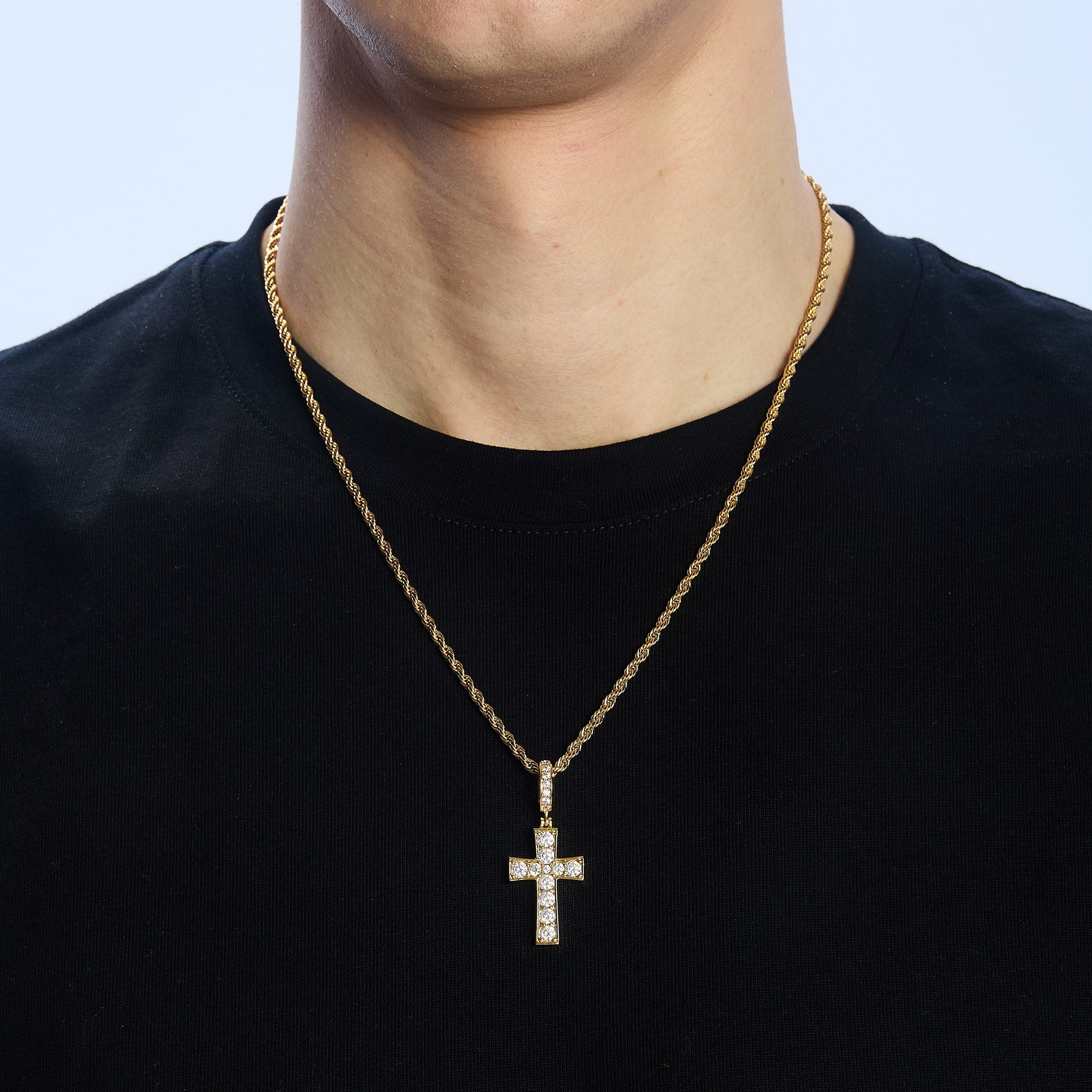 Zawieszka Diamond Gem Cross Złoto
