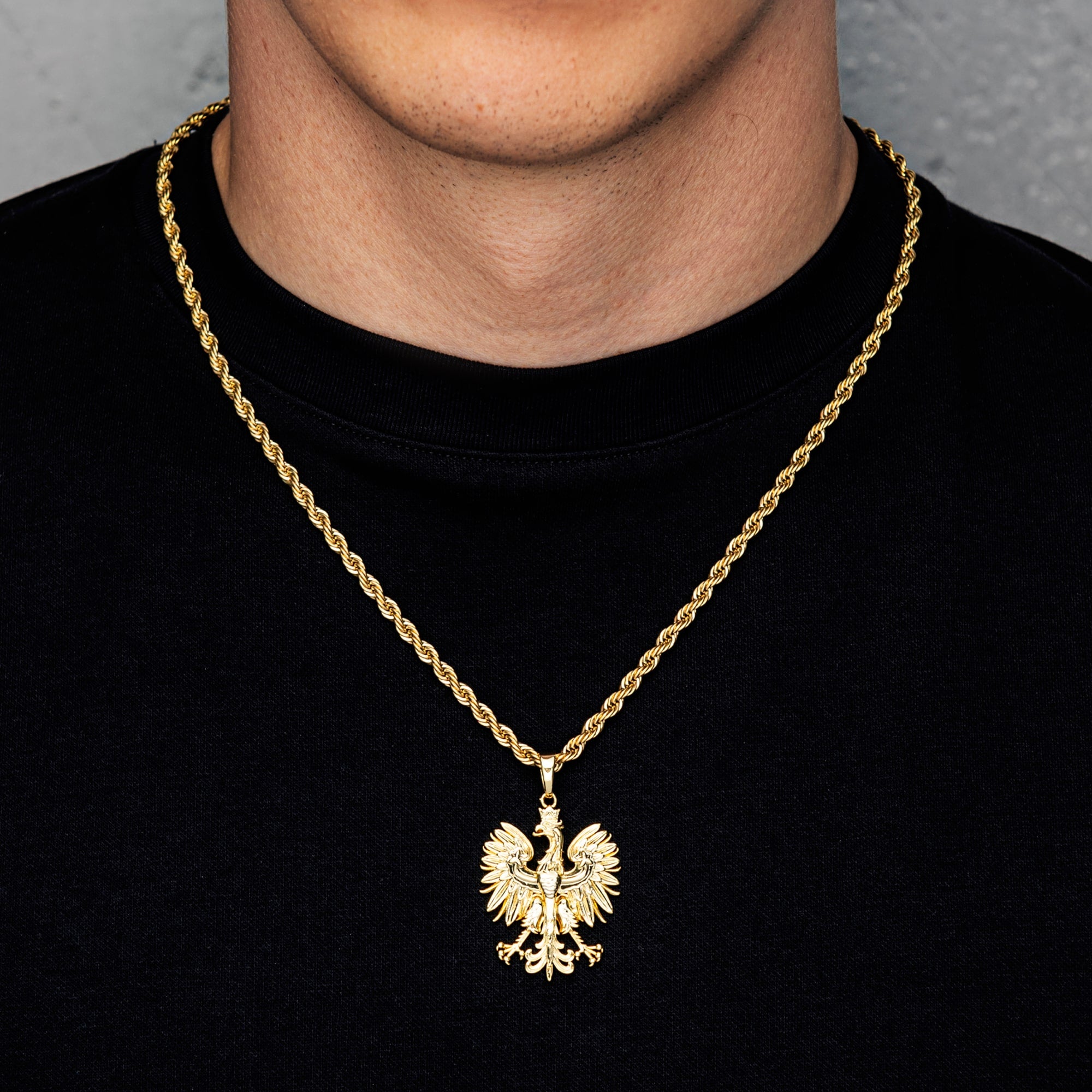 Polnischer Adler Anhänger Gold