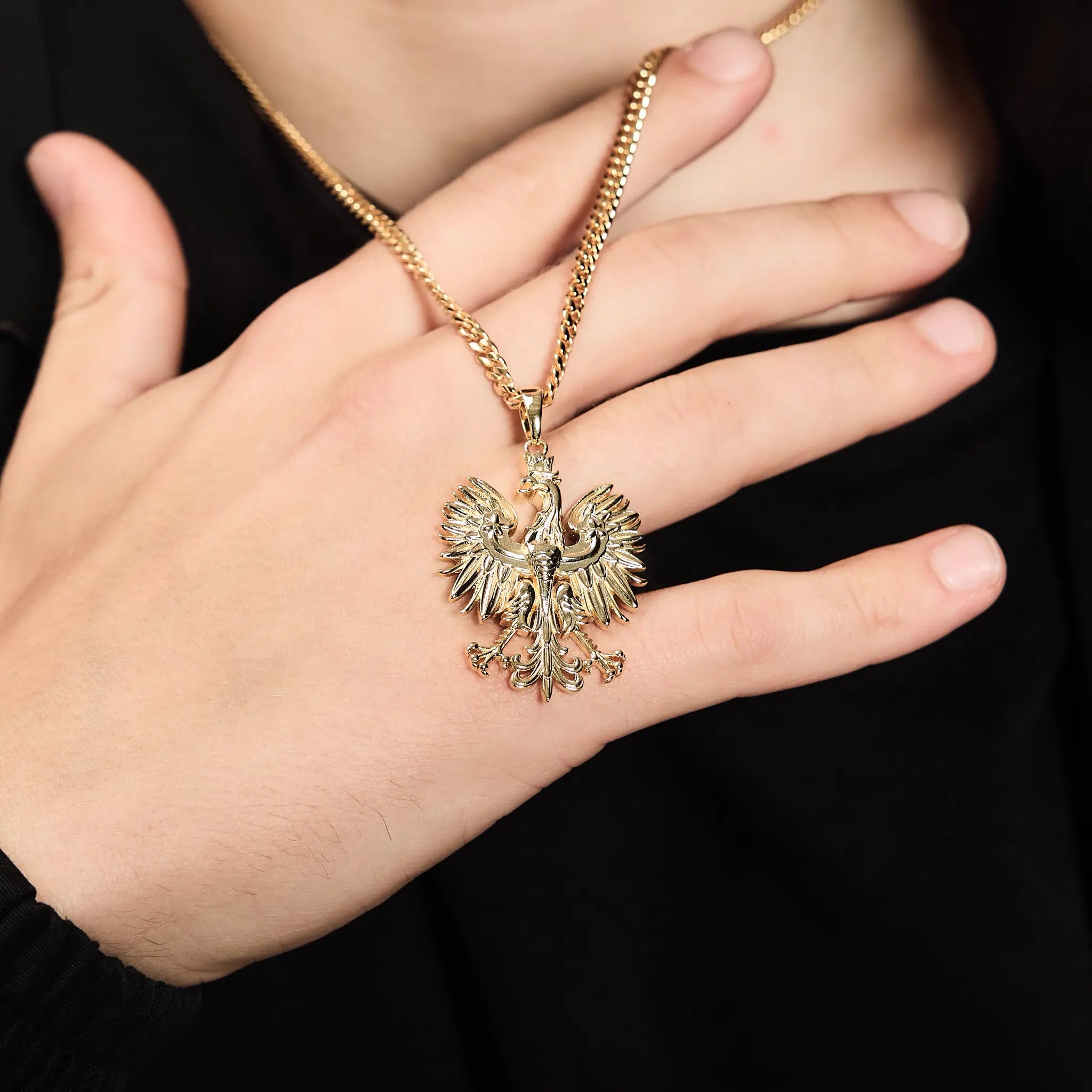 Polnischer Adler Anhänger Gold