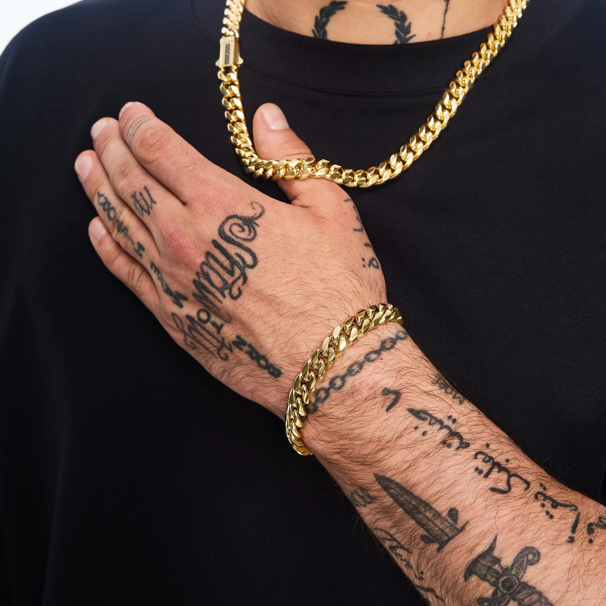 Bransoletka Premium Miami Cuban Link 10mm Złoto