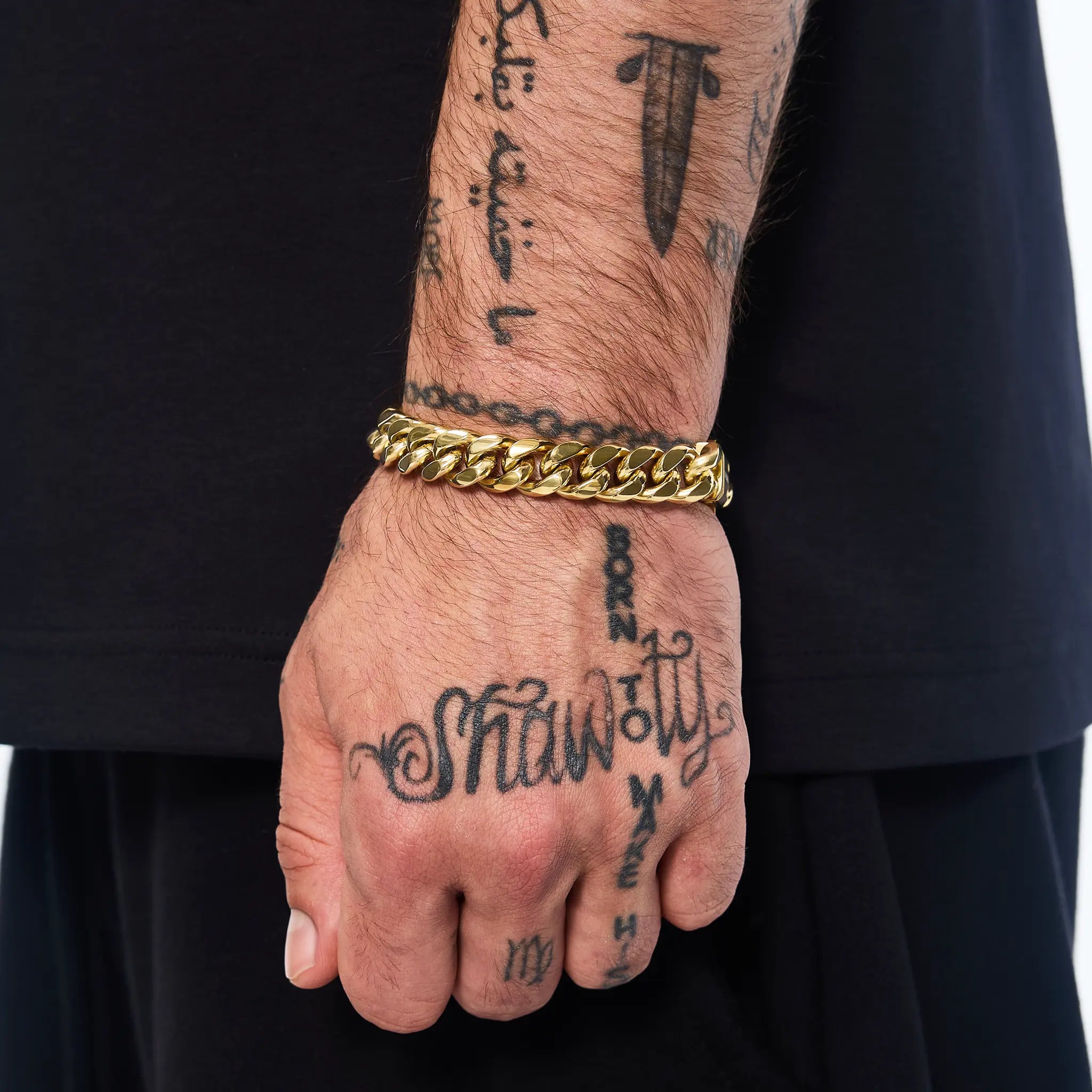 Bransoletka Premium Miami Cuban Link 12mm Złoto