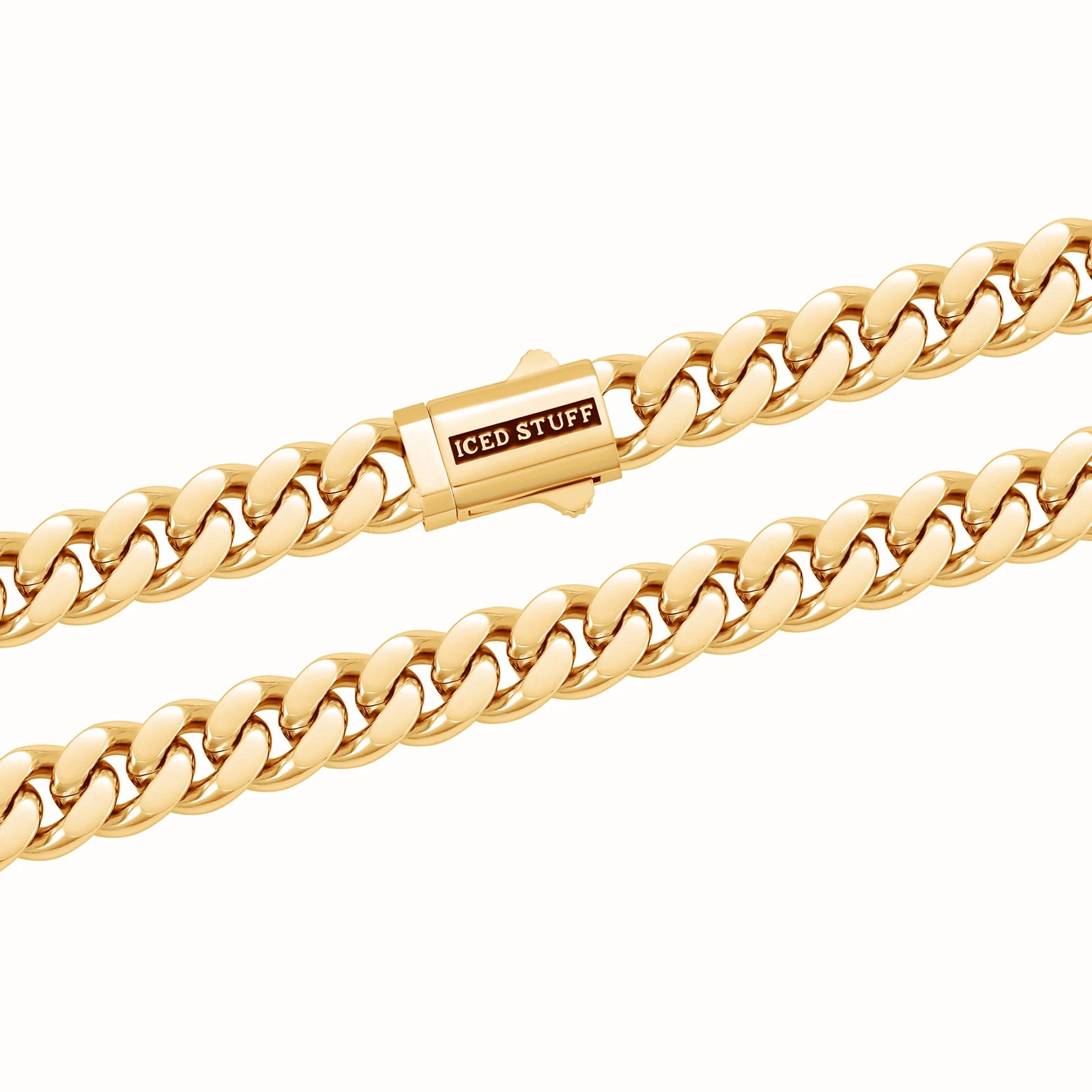 Bransoletka Premium Curb Cuban Link 10mm Złoto