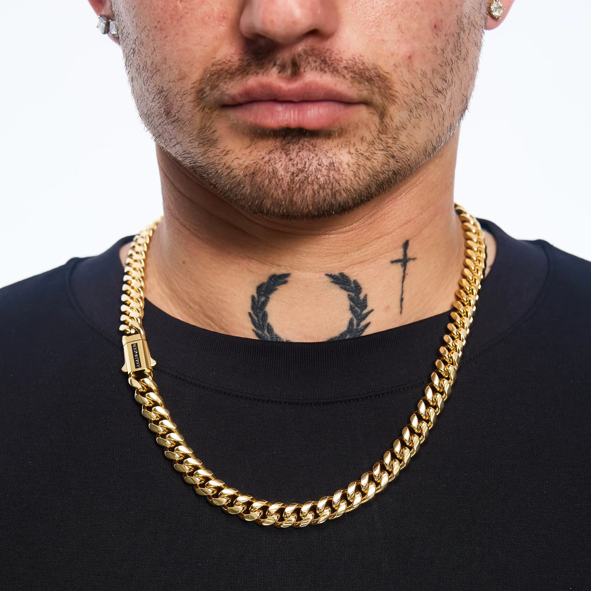 Łańcuch Premium Miami Cuban Link 10mm Złoto