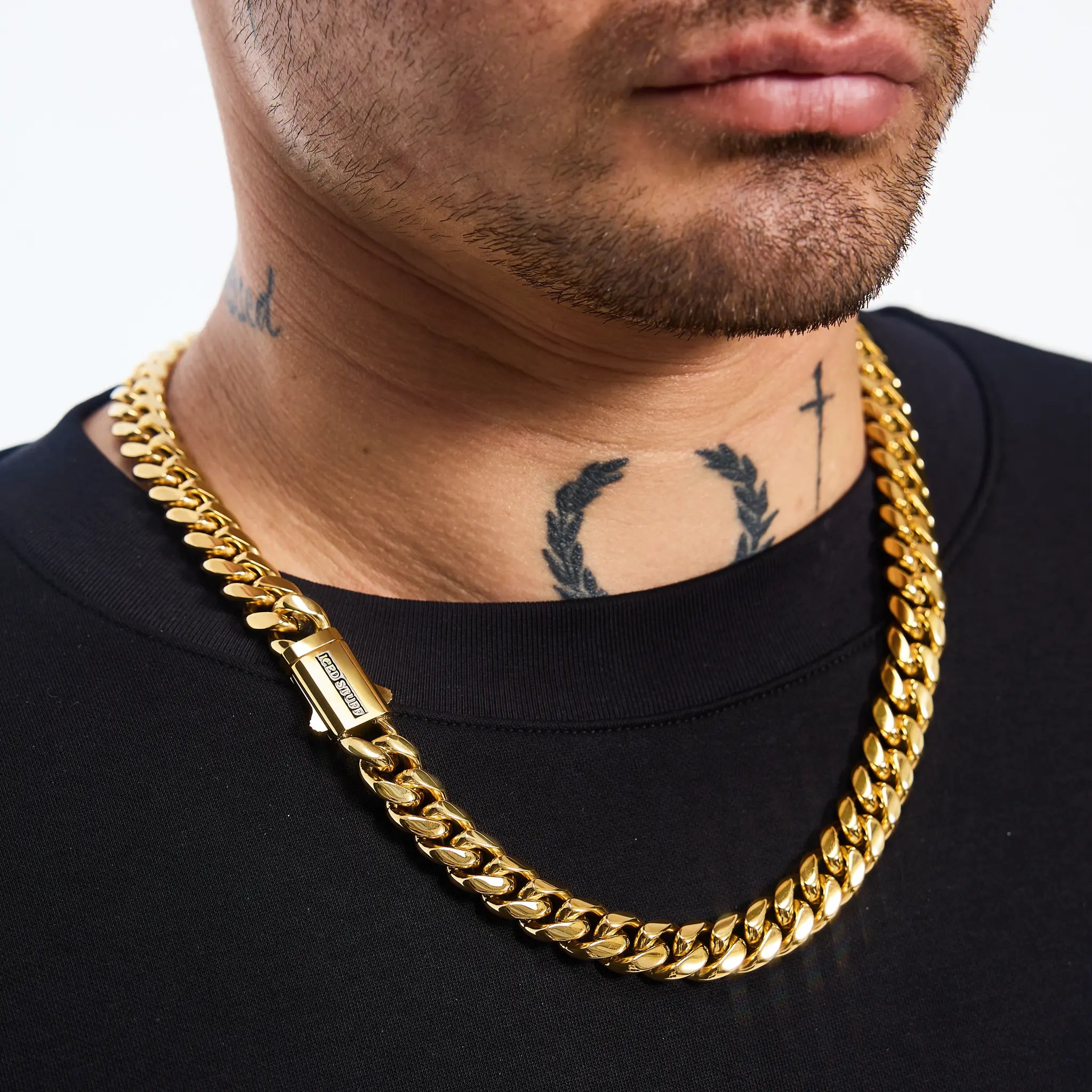 Łańcuch Premium Miami Cuban Link 12mm Złoto