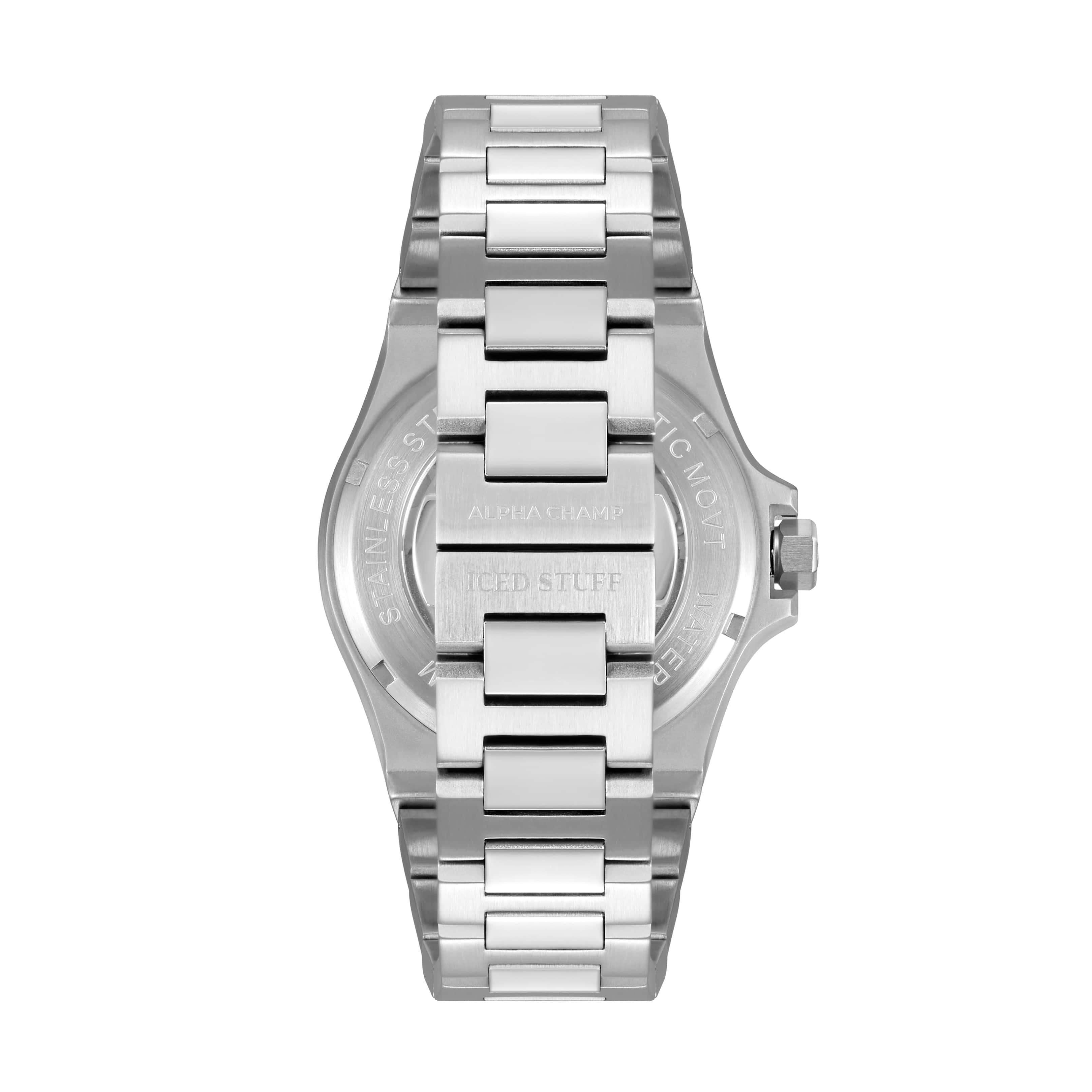 Alpha Champ Automatikuhr aus Weißgold, 40 mm