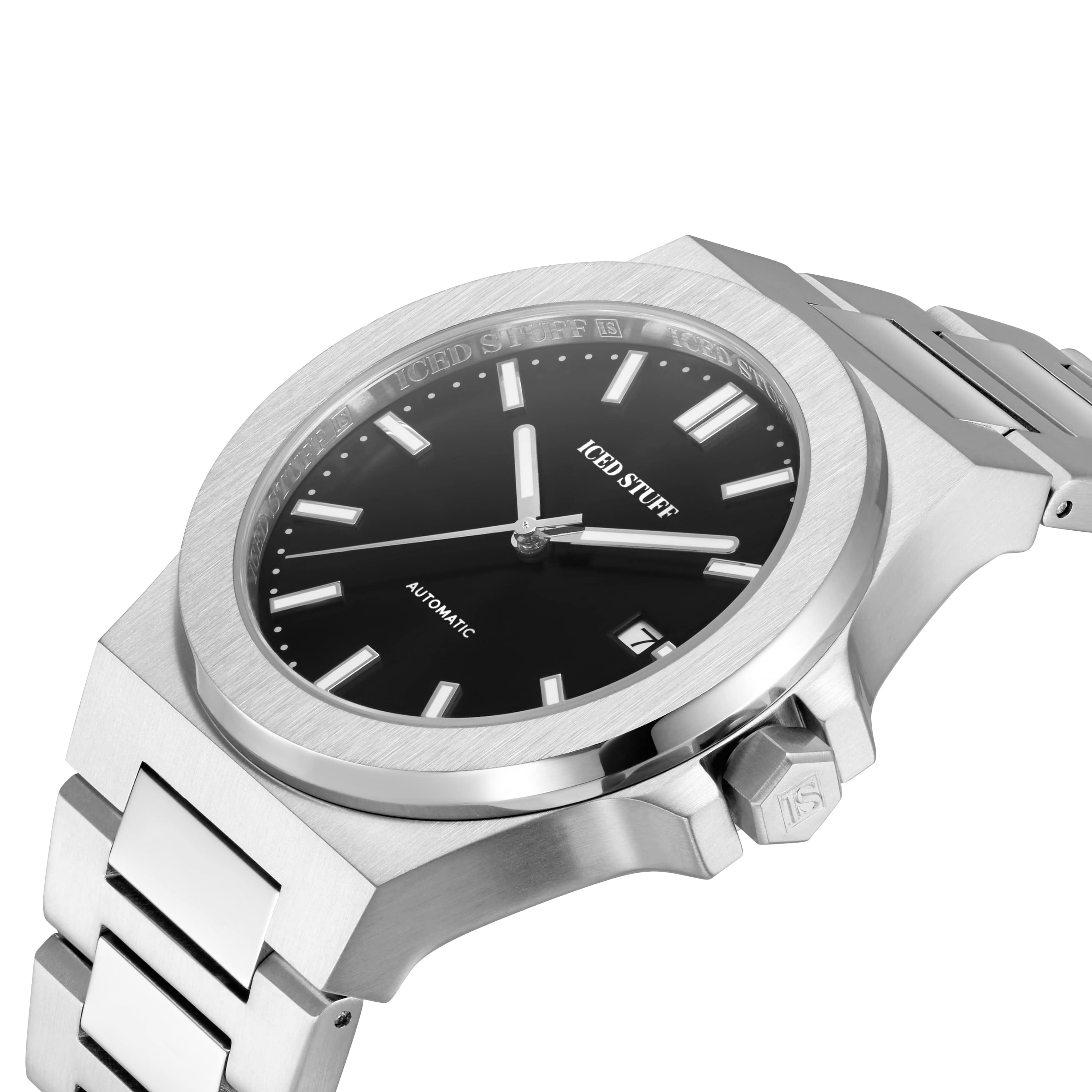 Alpha Champ Automatikuhr aus Weißgold, 40 mm