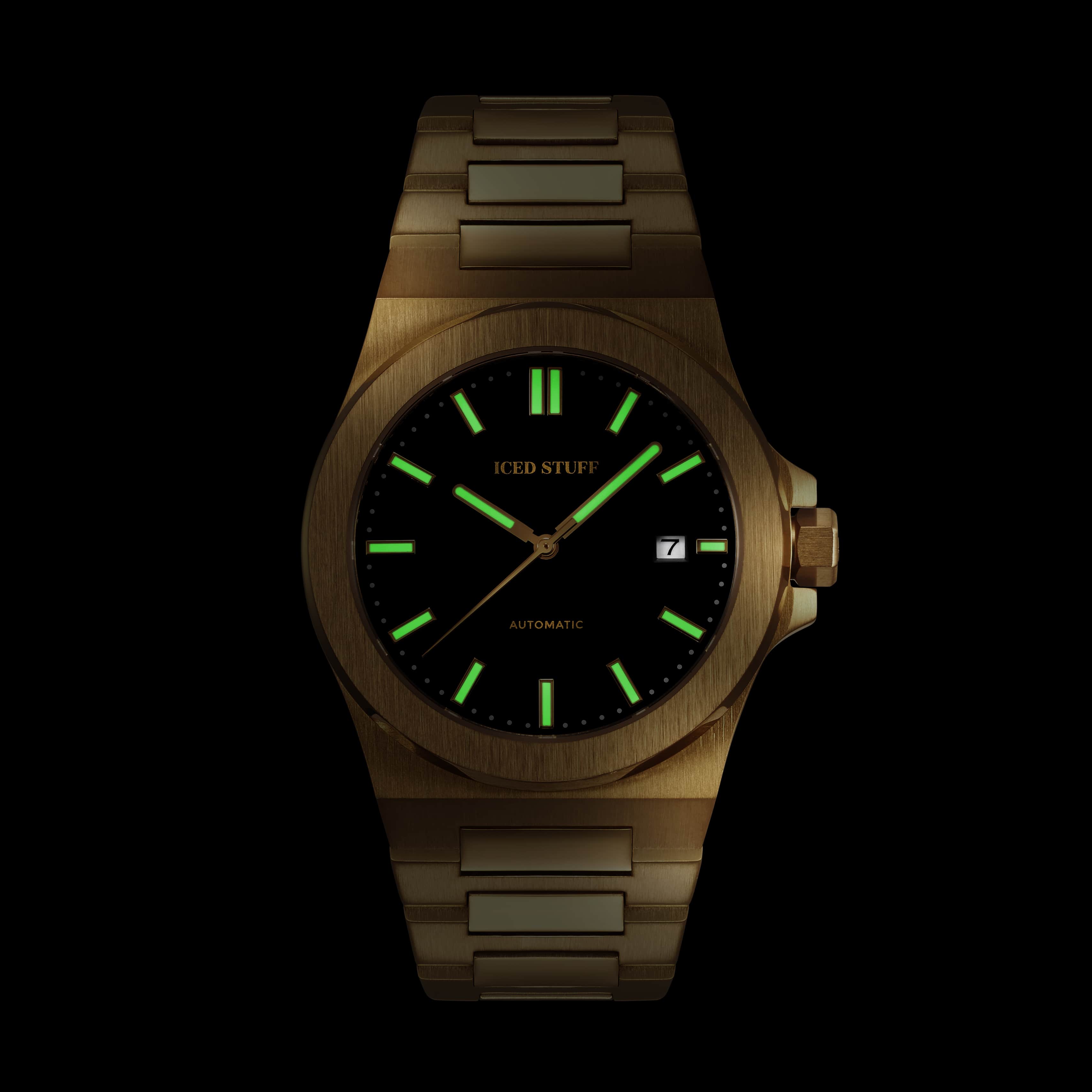 Alpha Champ Automatikuhr, 40 mm, Gold
