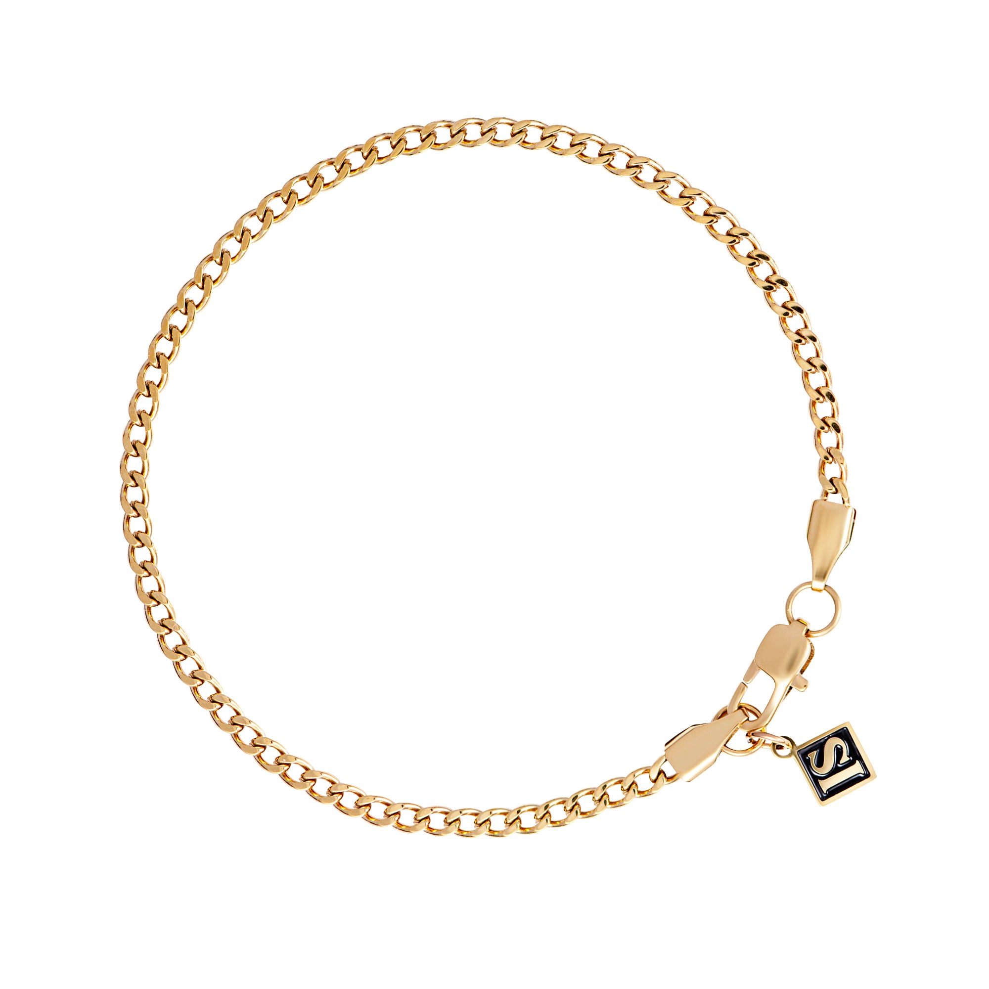 Panzerarmband Cuban Link 3mm Gold