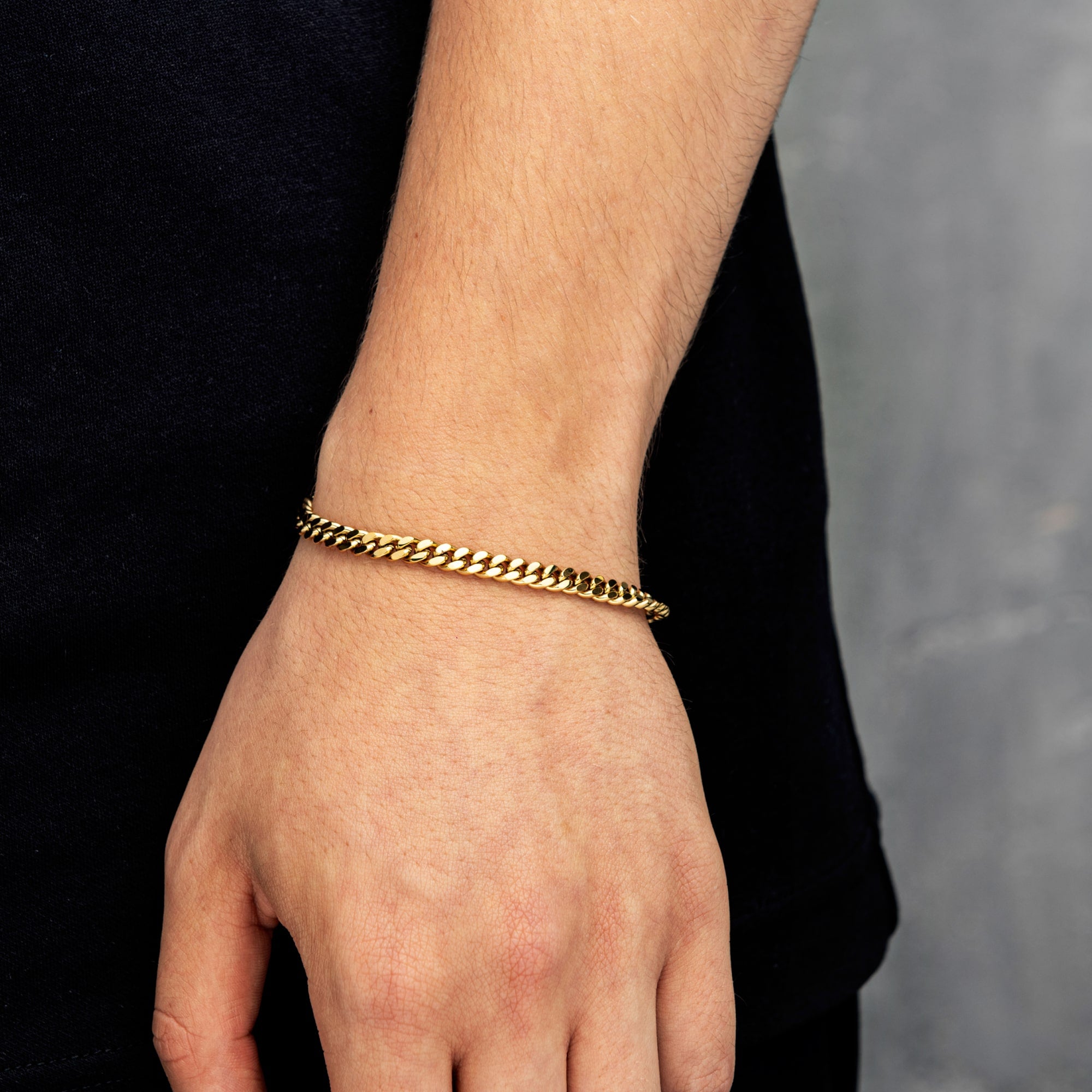 Panzerarmband Cuban Link 5mm Gold
