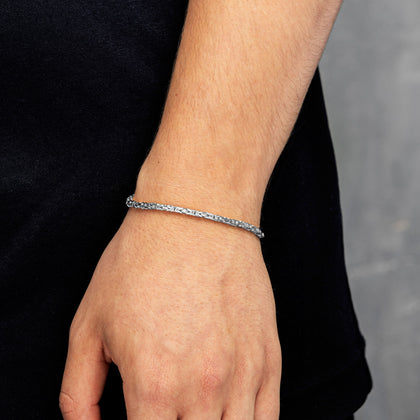 Royal Armband 3mm S925 Weißgold 