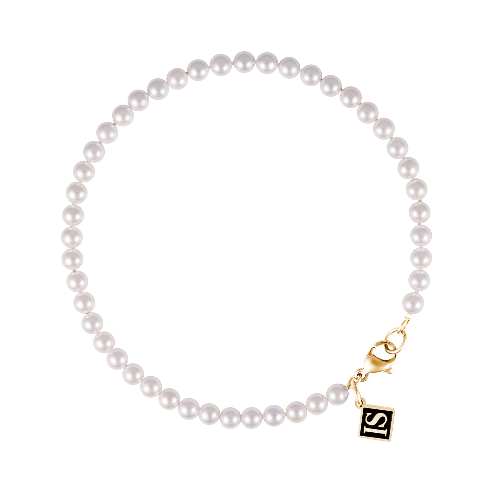 Perlenarmband 4mm Gold