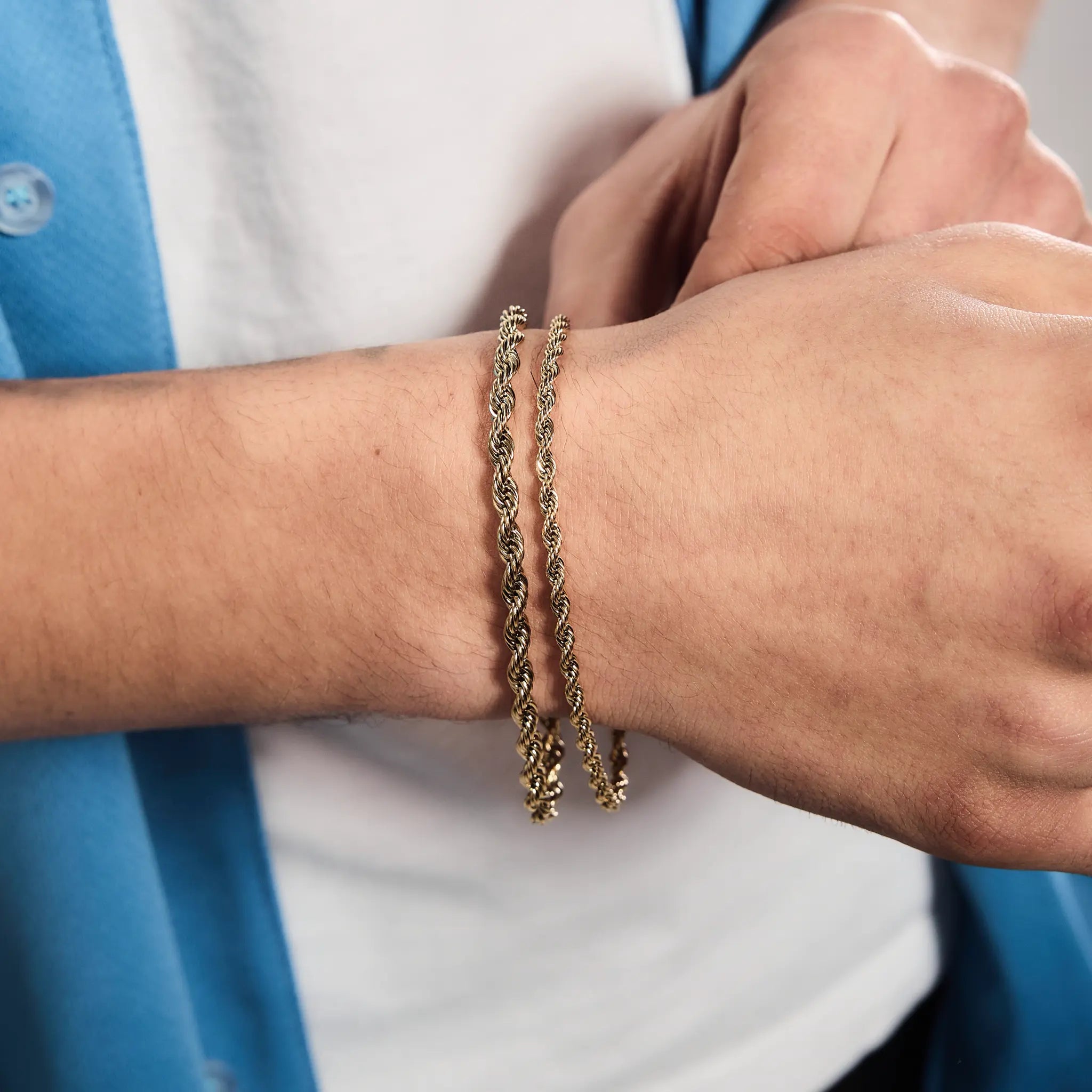 Seilarmband 3mm Gold