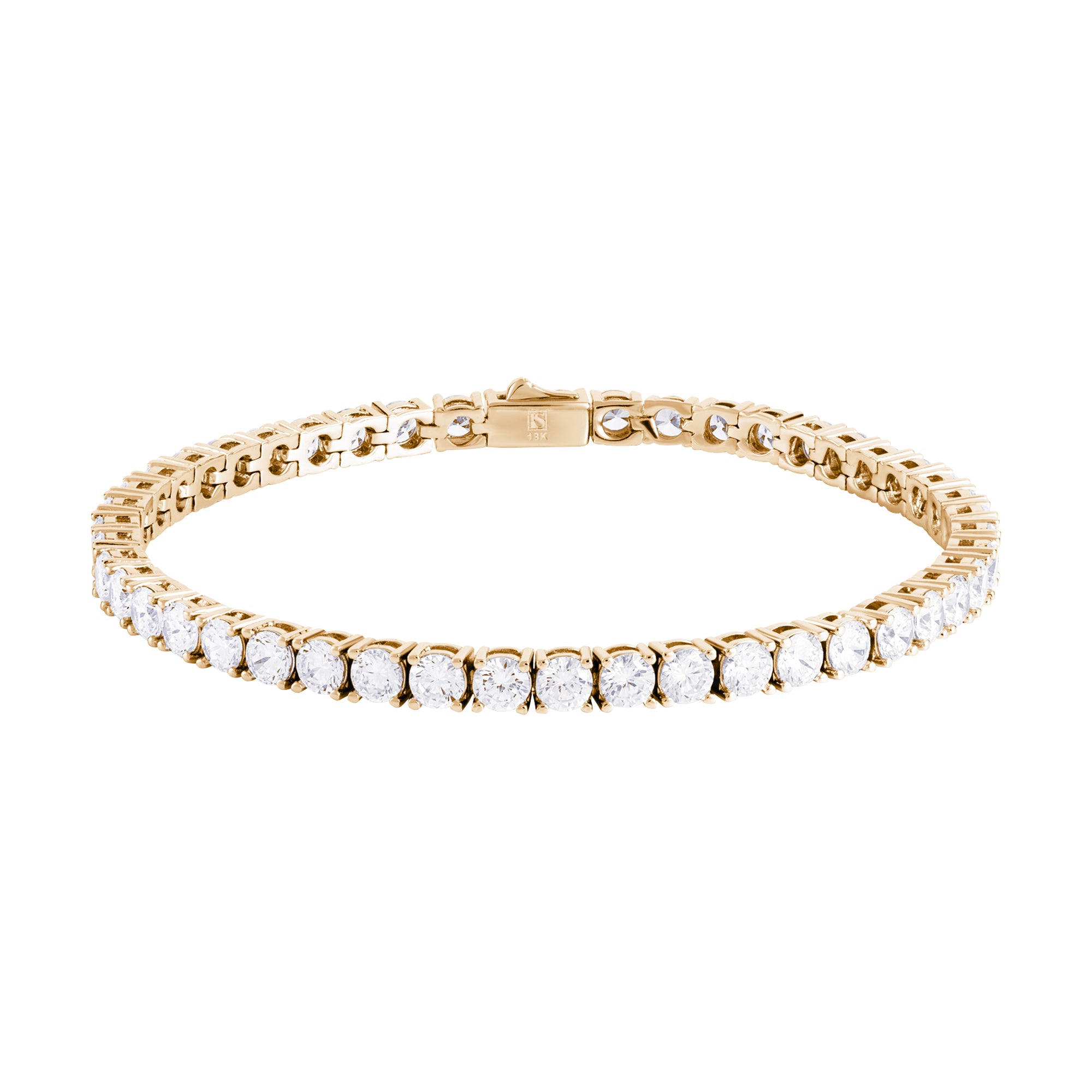 Tennisarmband 4mm Damen Kollektion Gold