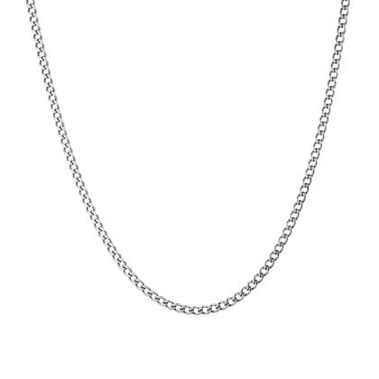 Curb Cuban Link 3mm Białe Złoto - IcedStuff