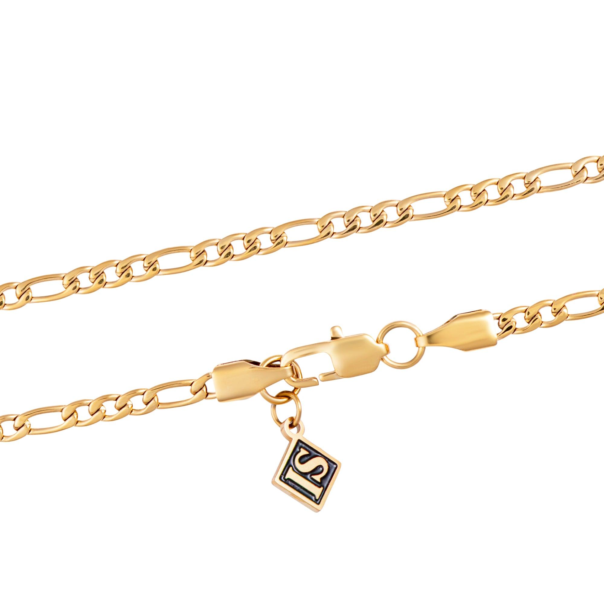 Figaro Chain 3mm Złoto - IcedStuff