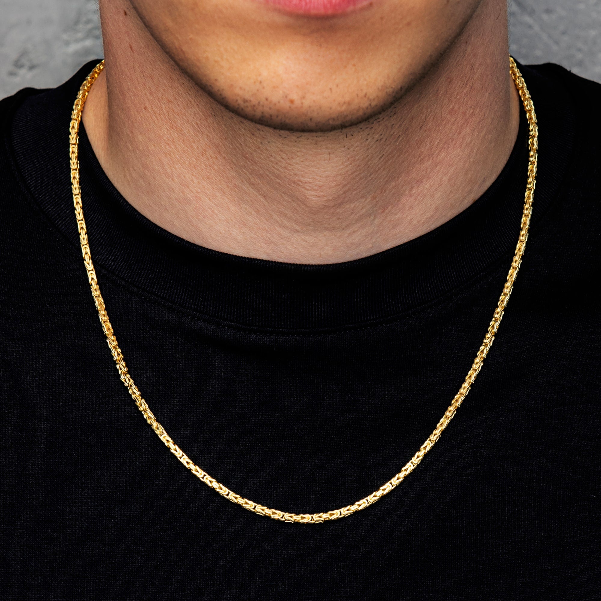 Königskette 3mm S925 Gold 