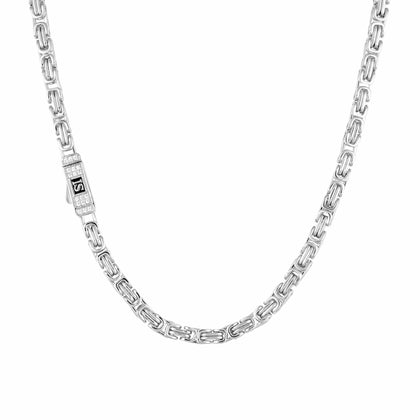 Royal Chain 4mm Diamantverschluss Weißgold 