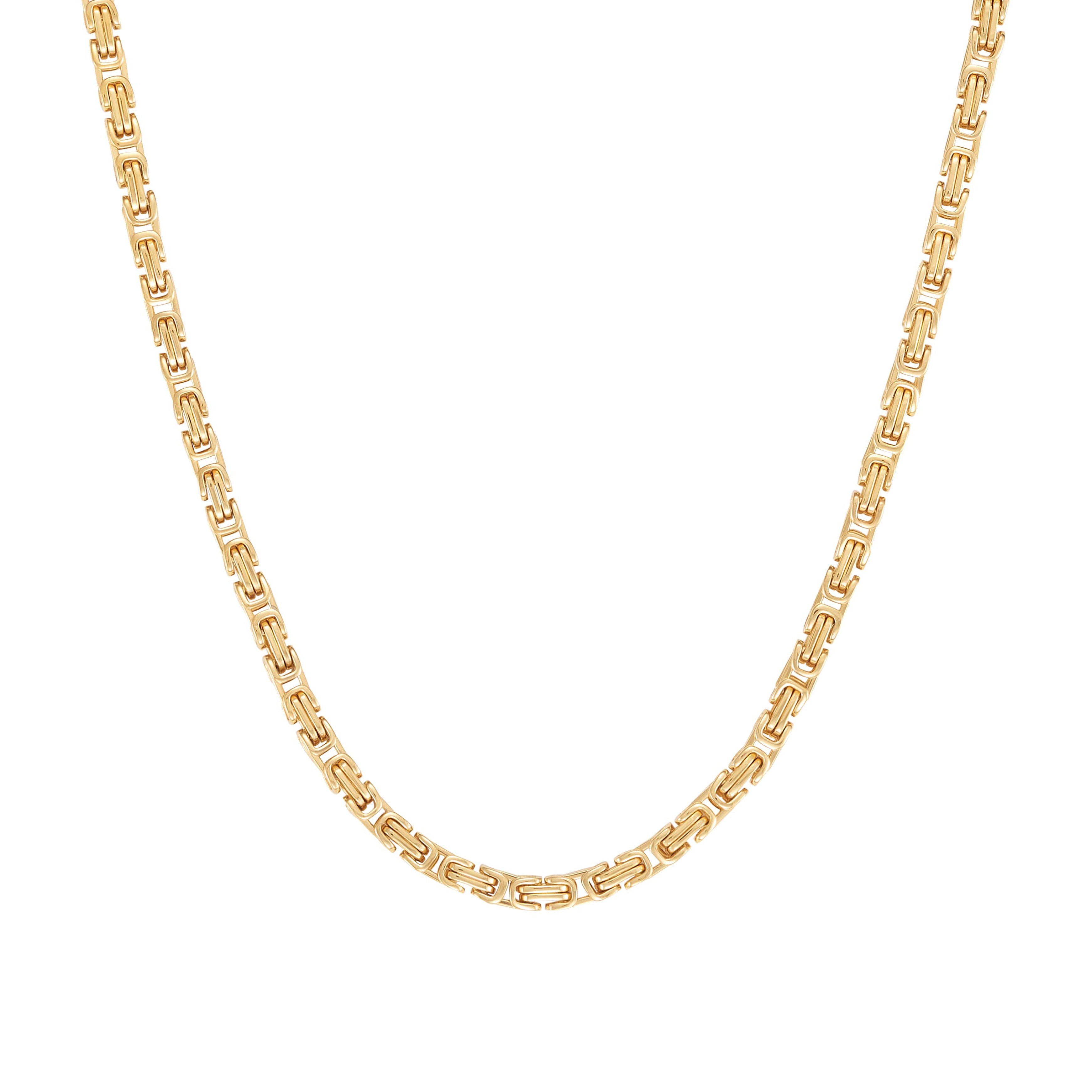 Königliche Kette 4mm Gold 